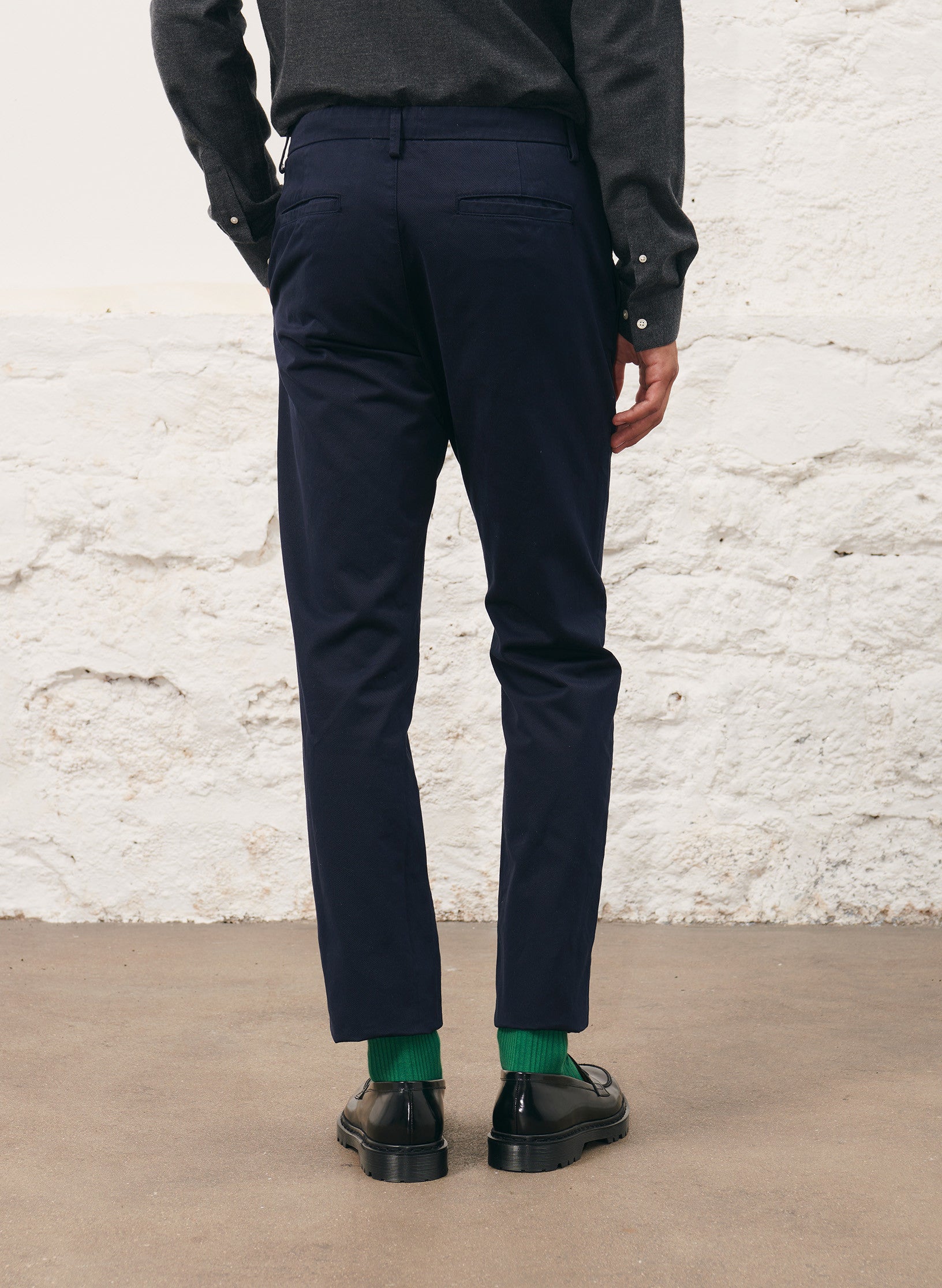 le chino slim homme marine