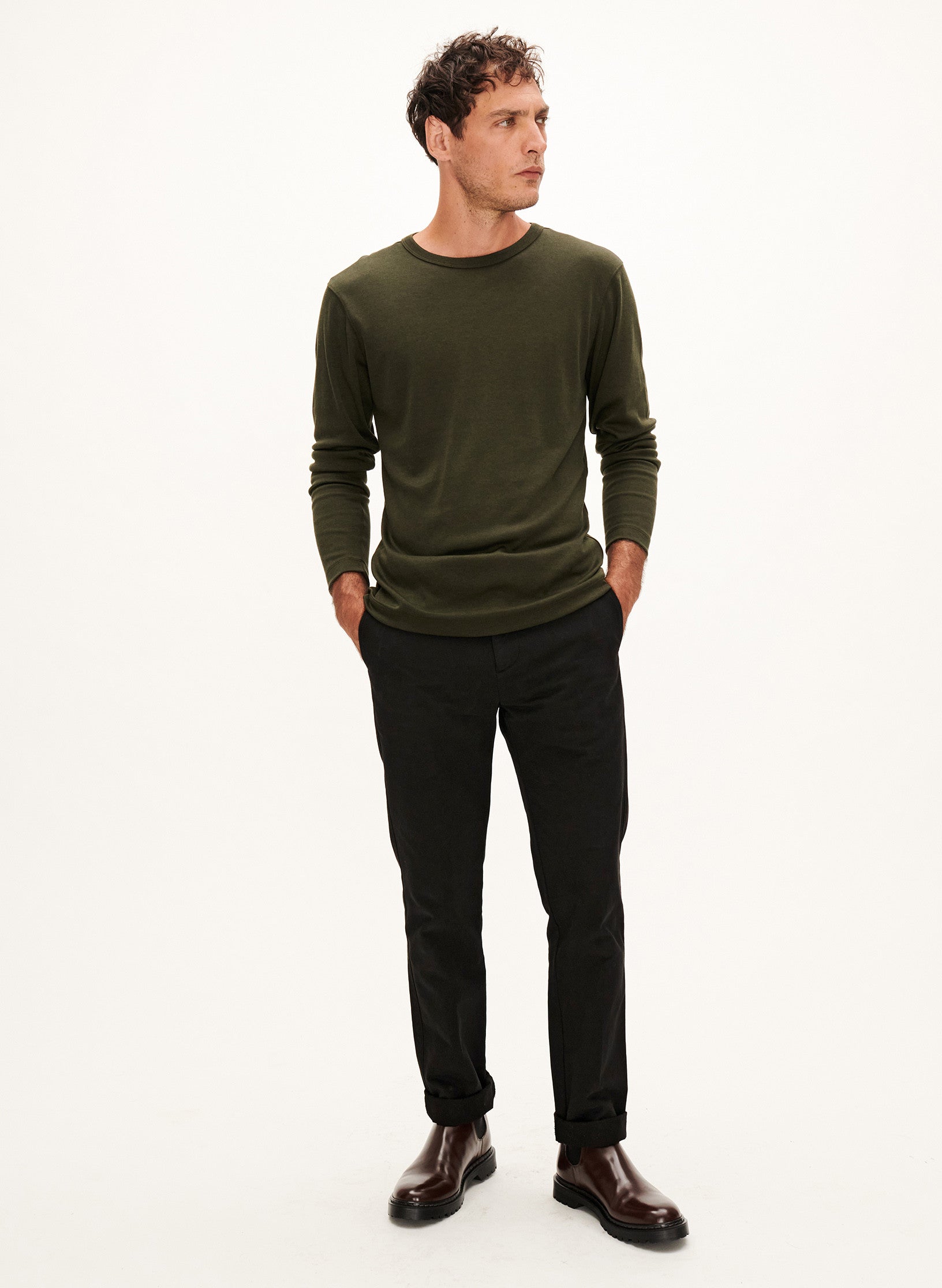le chino slim homme noir