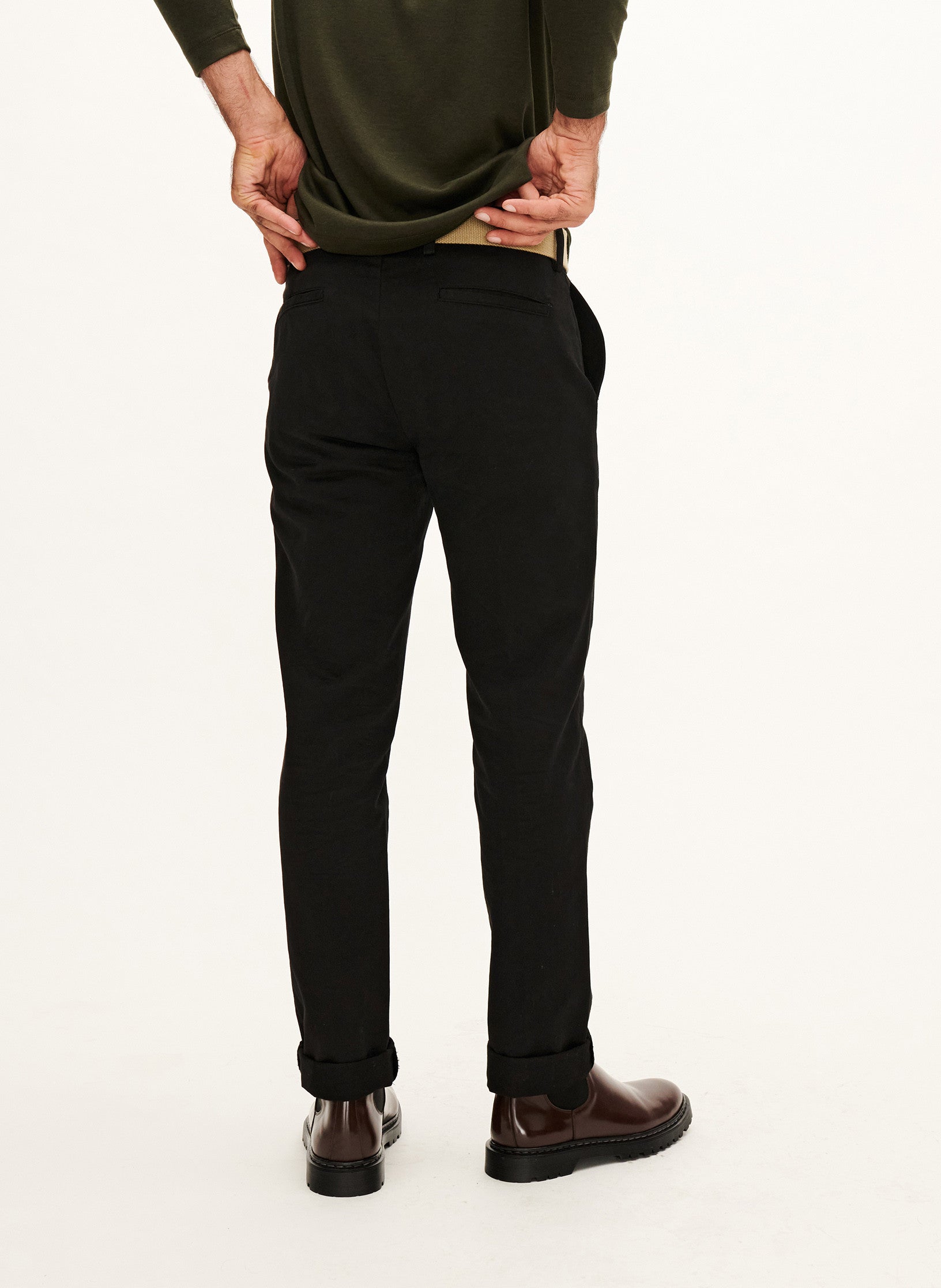 le chino slim homme noir