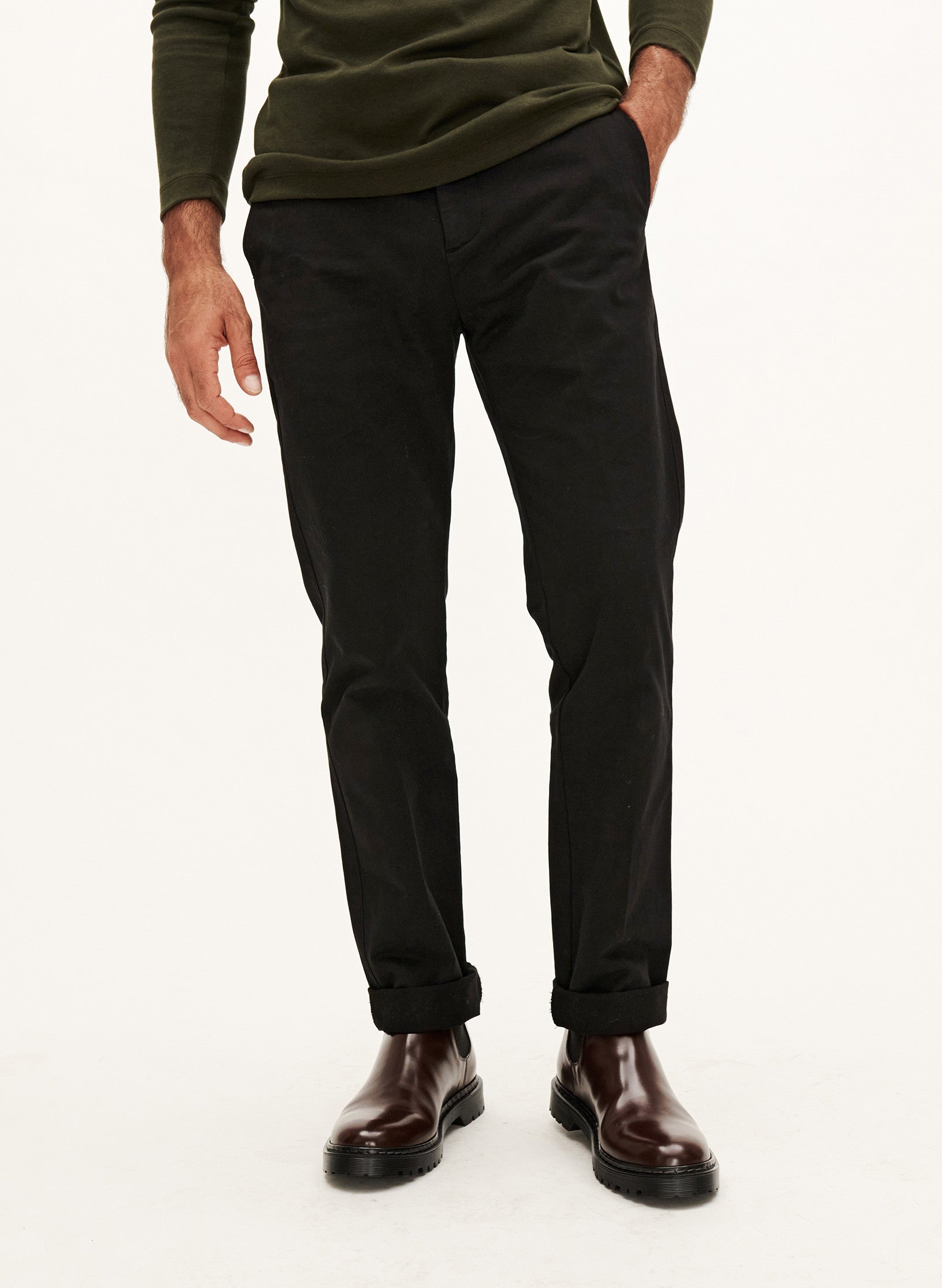 le chino slim homme noir