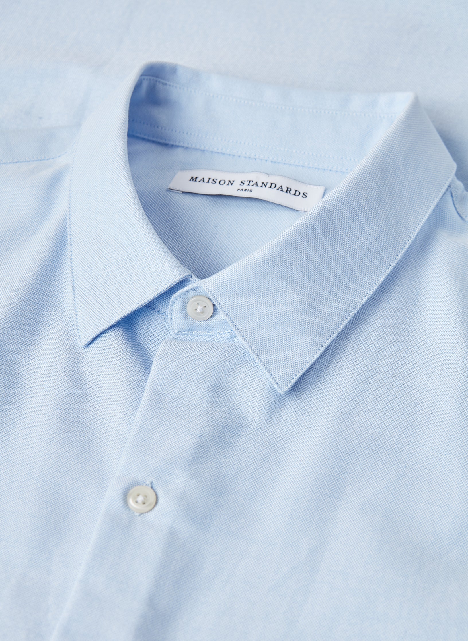 chemise homme oxford easycare bleue matiere portugal