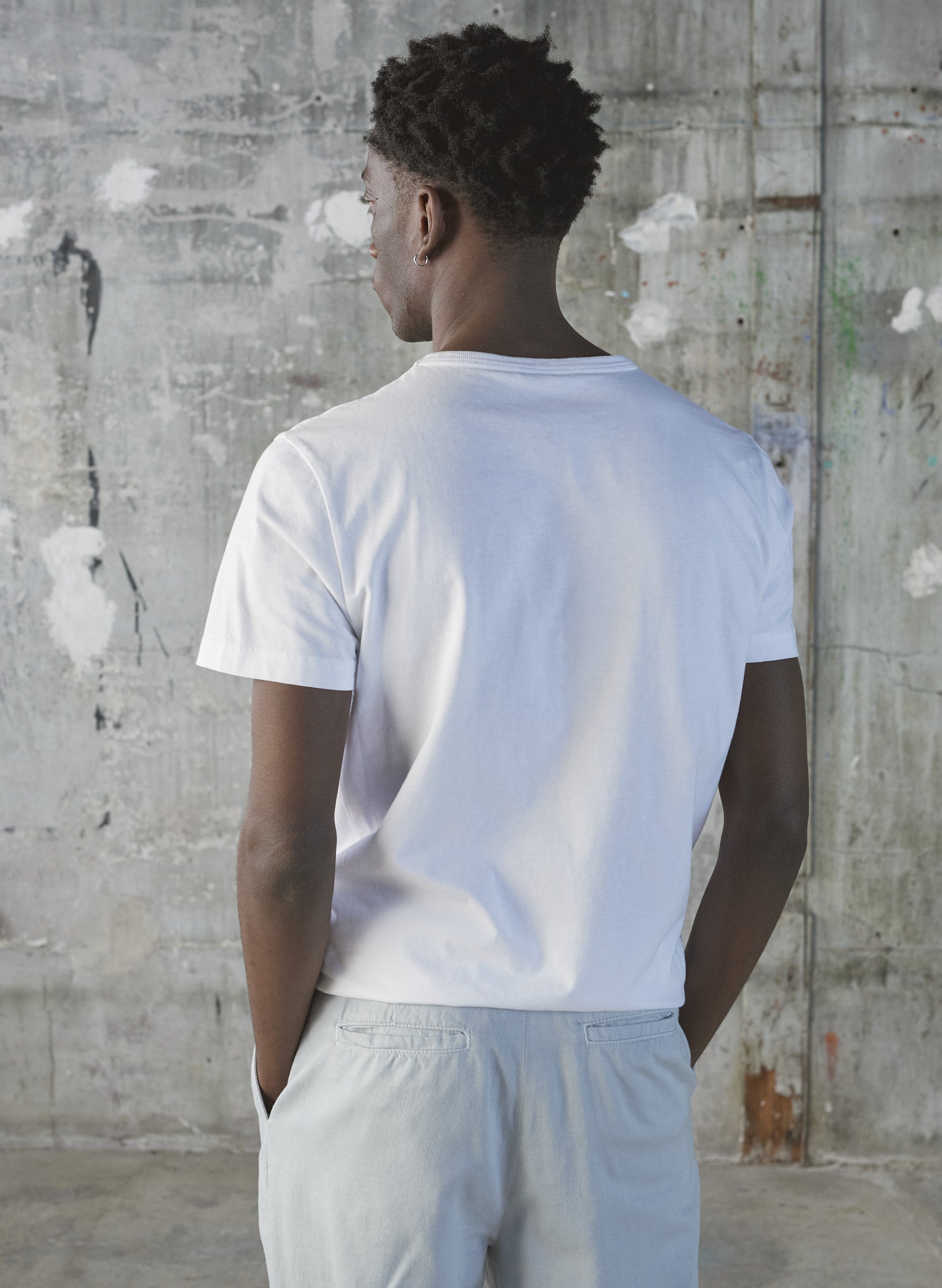 tee shirt coton organique blanc homme