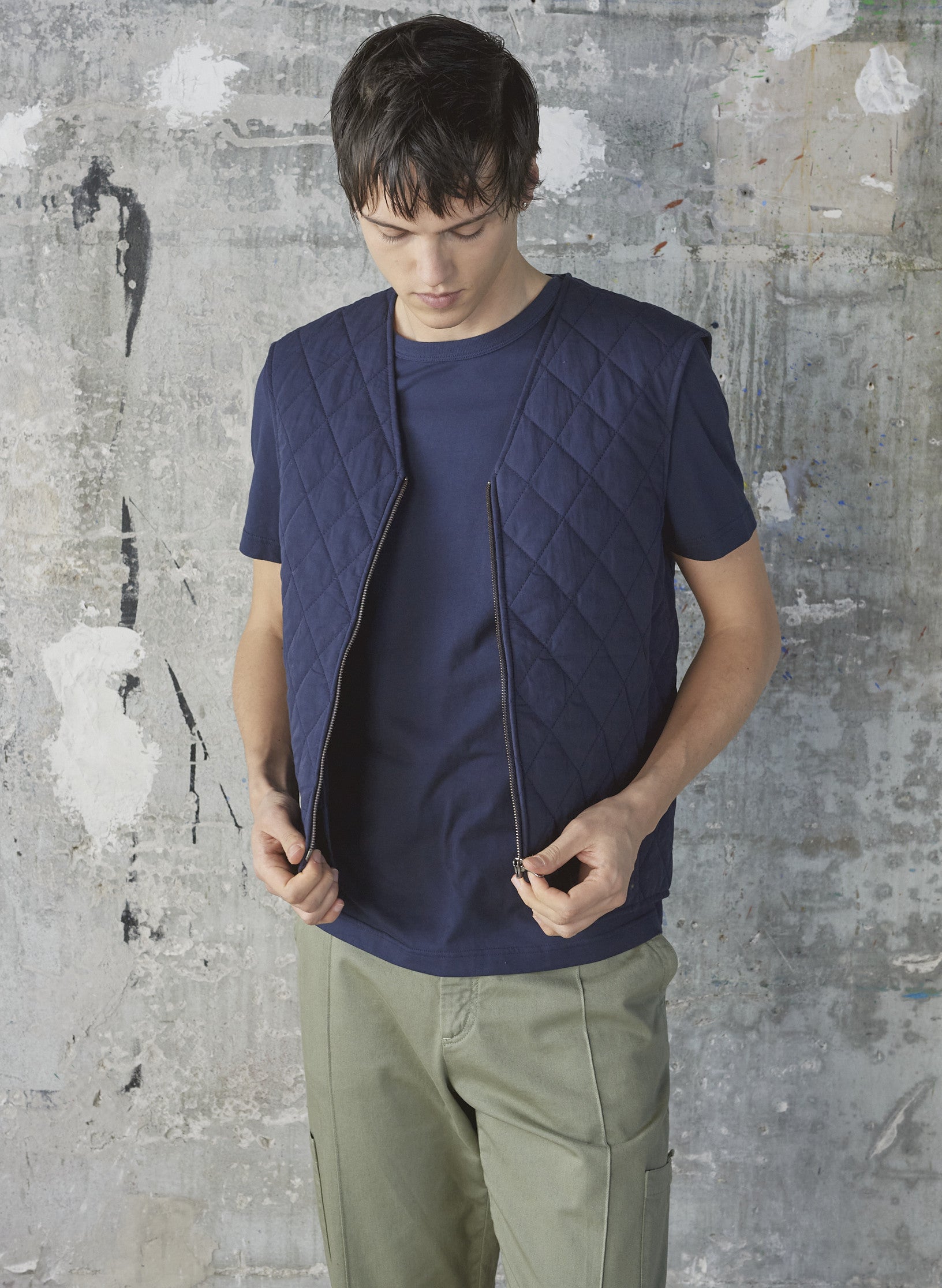 tee shirt coton organique bleu