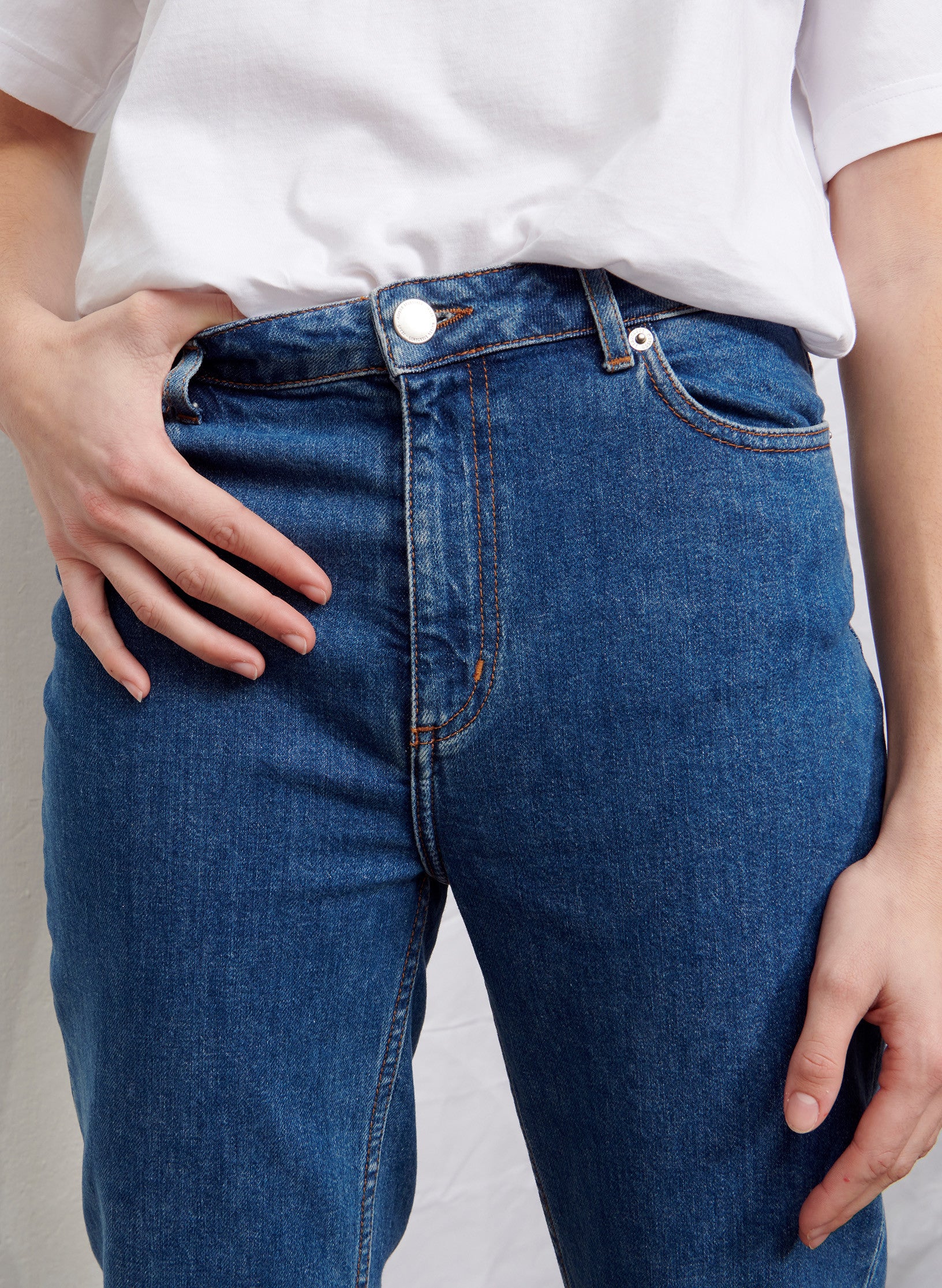 jean mom taille haute femme stone