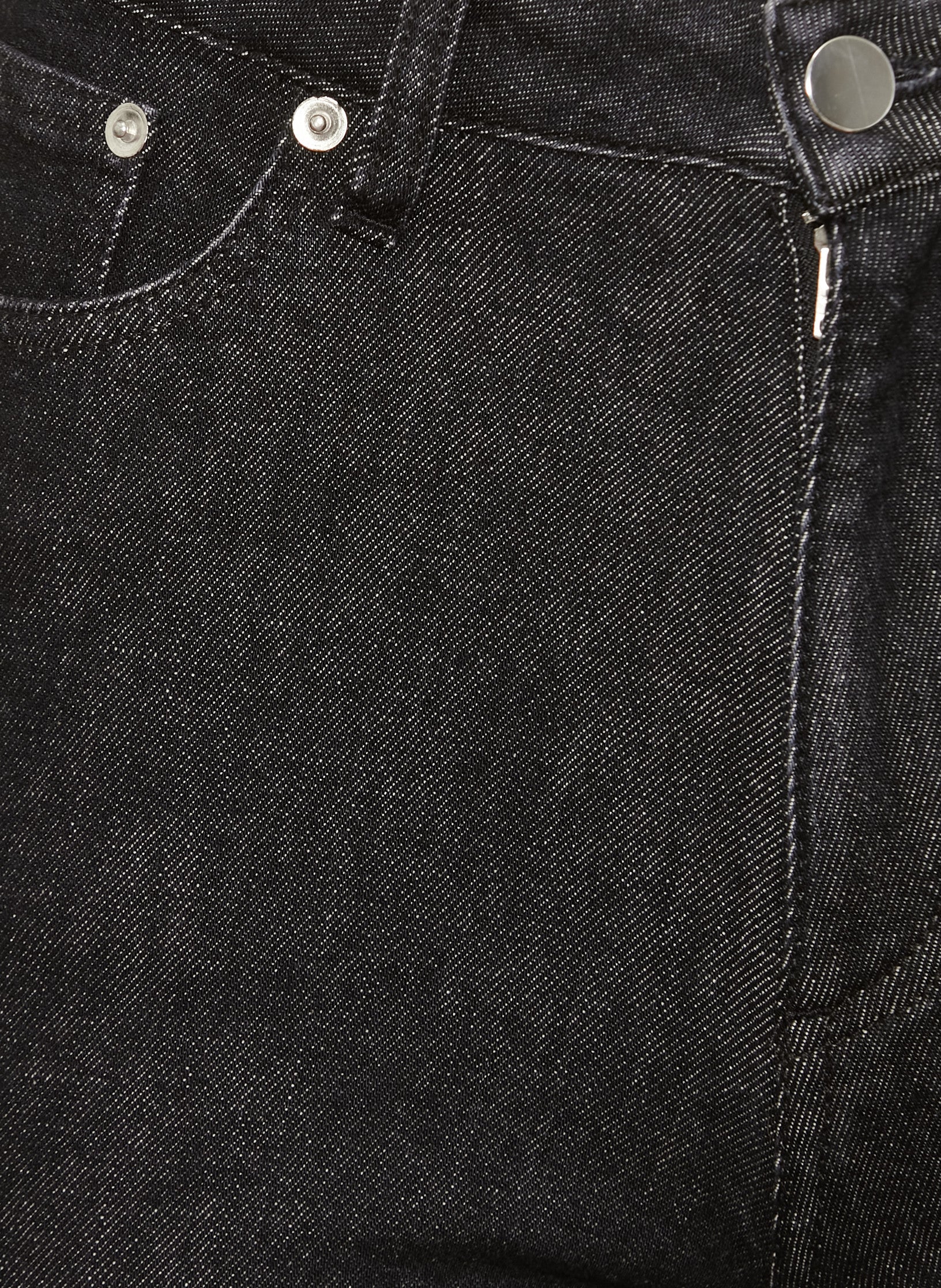 jean mom taille haute noir delave femme