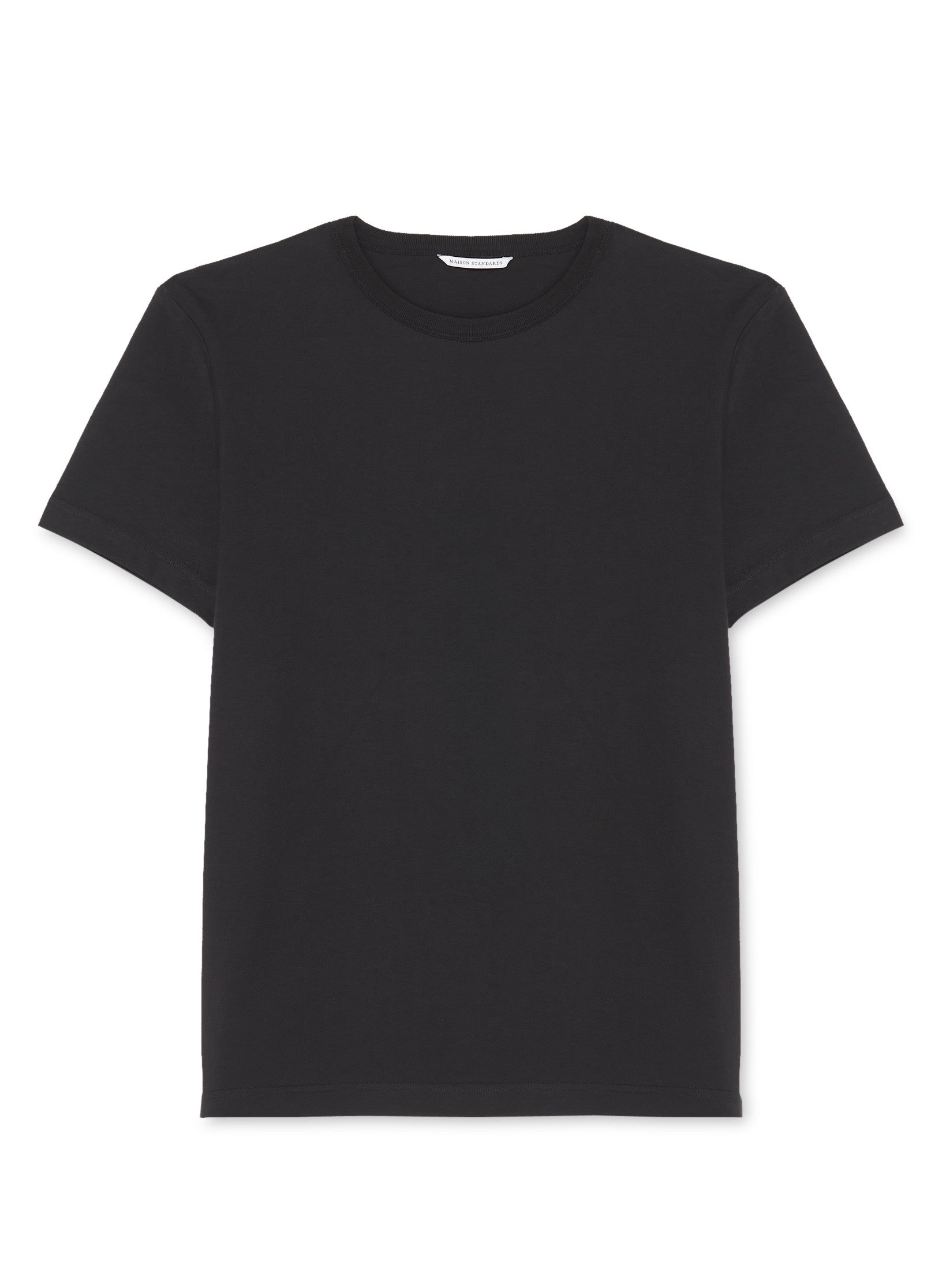 tee shirt coton organique homme noir manche courte