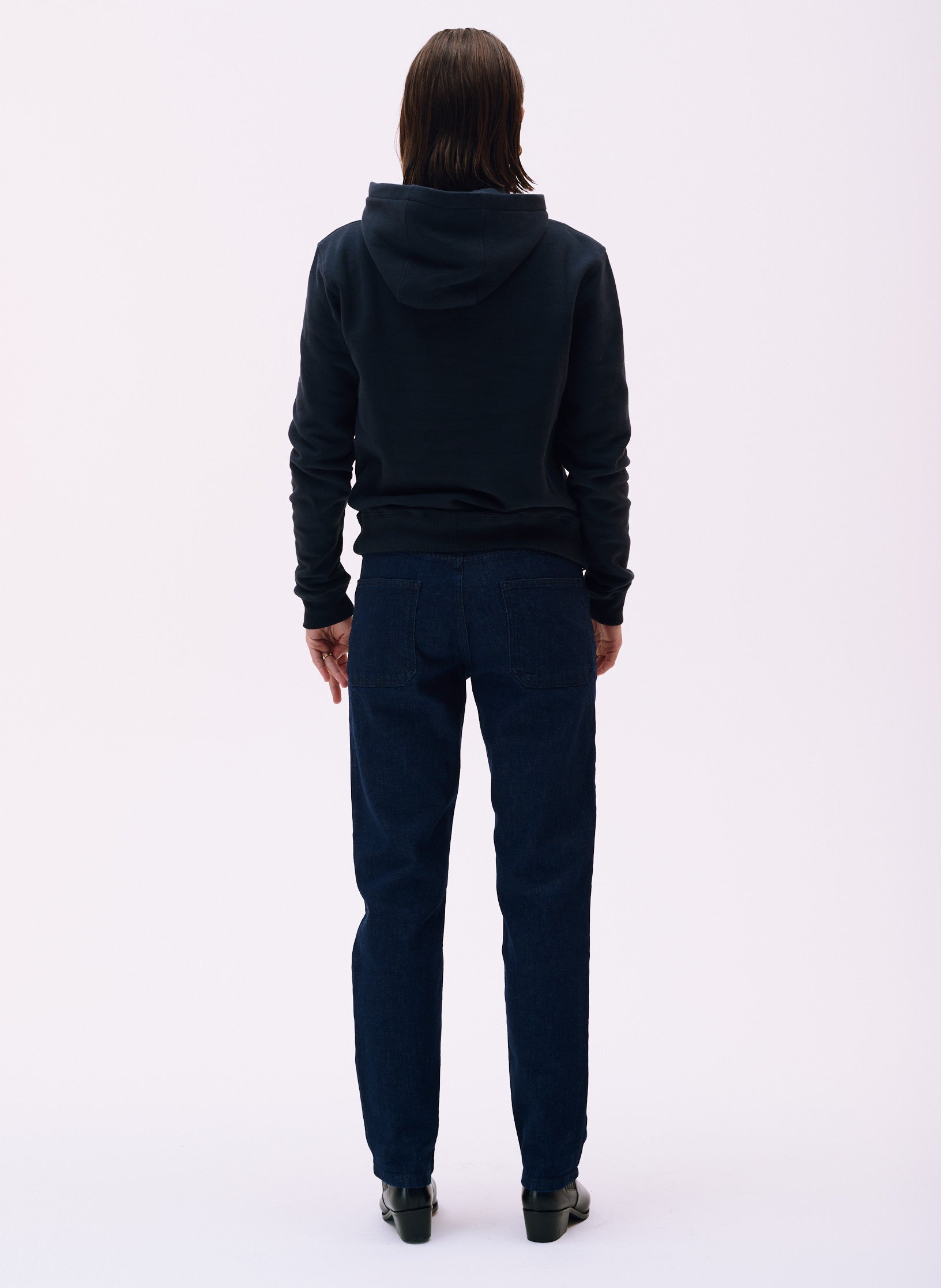 hoodie homme bleu coton organique