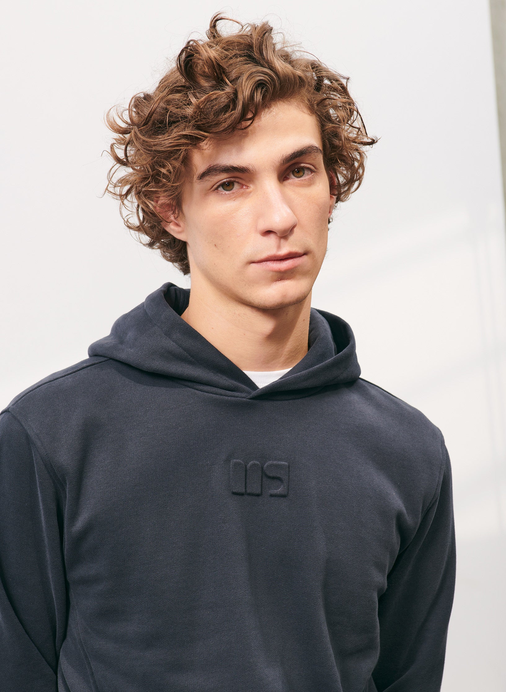 hoodie homme bleu coton organique