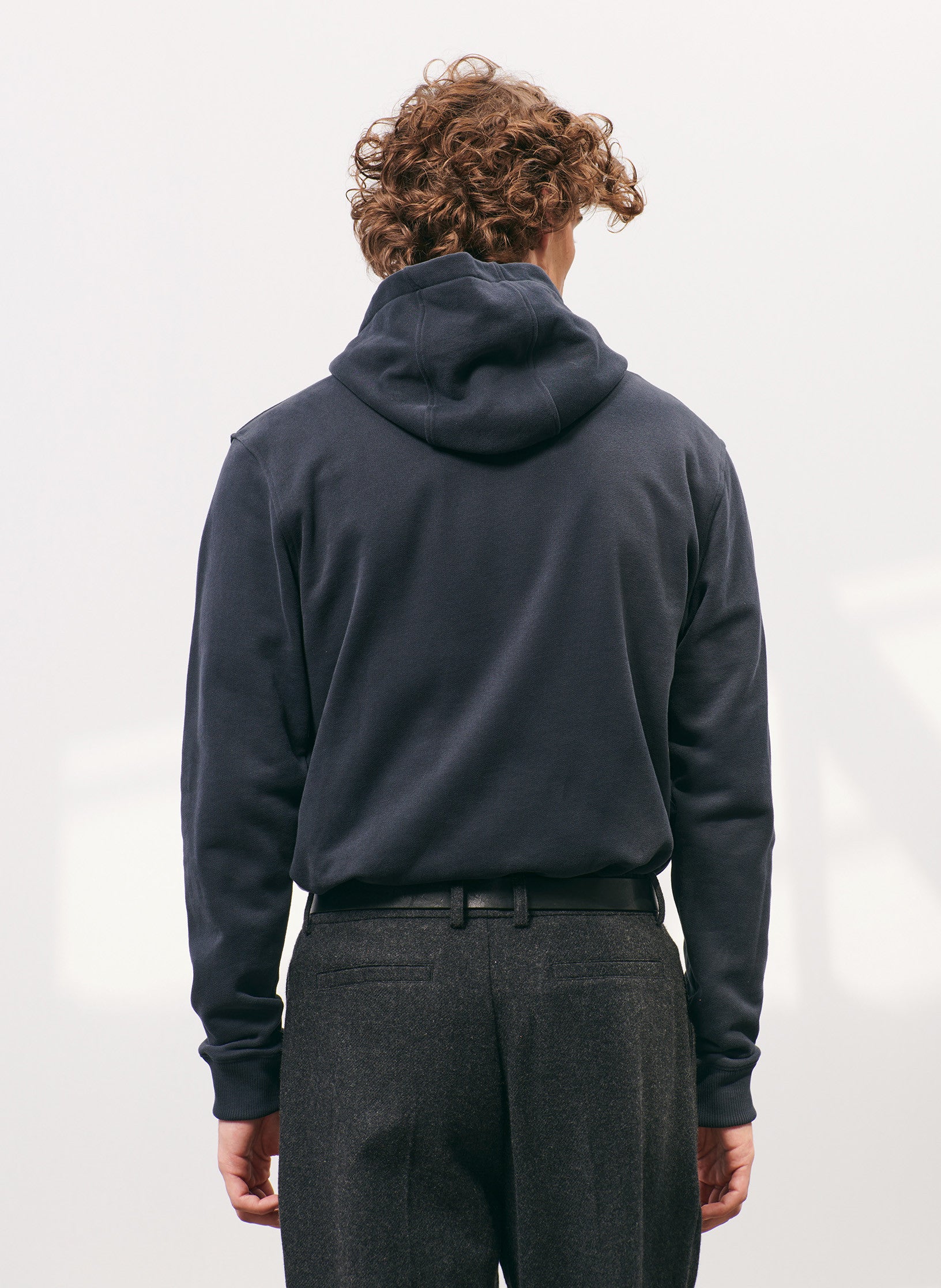 hoodie homme bleu coton organique