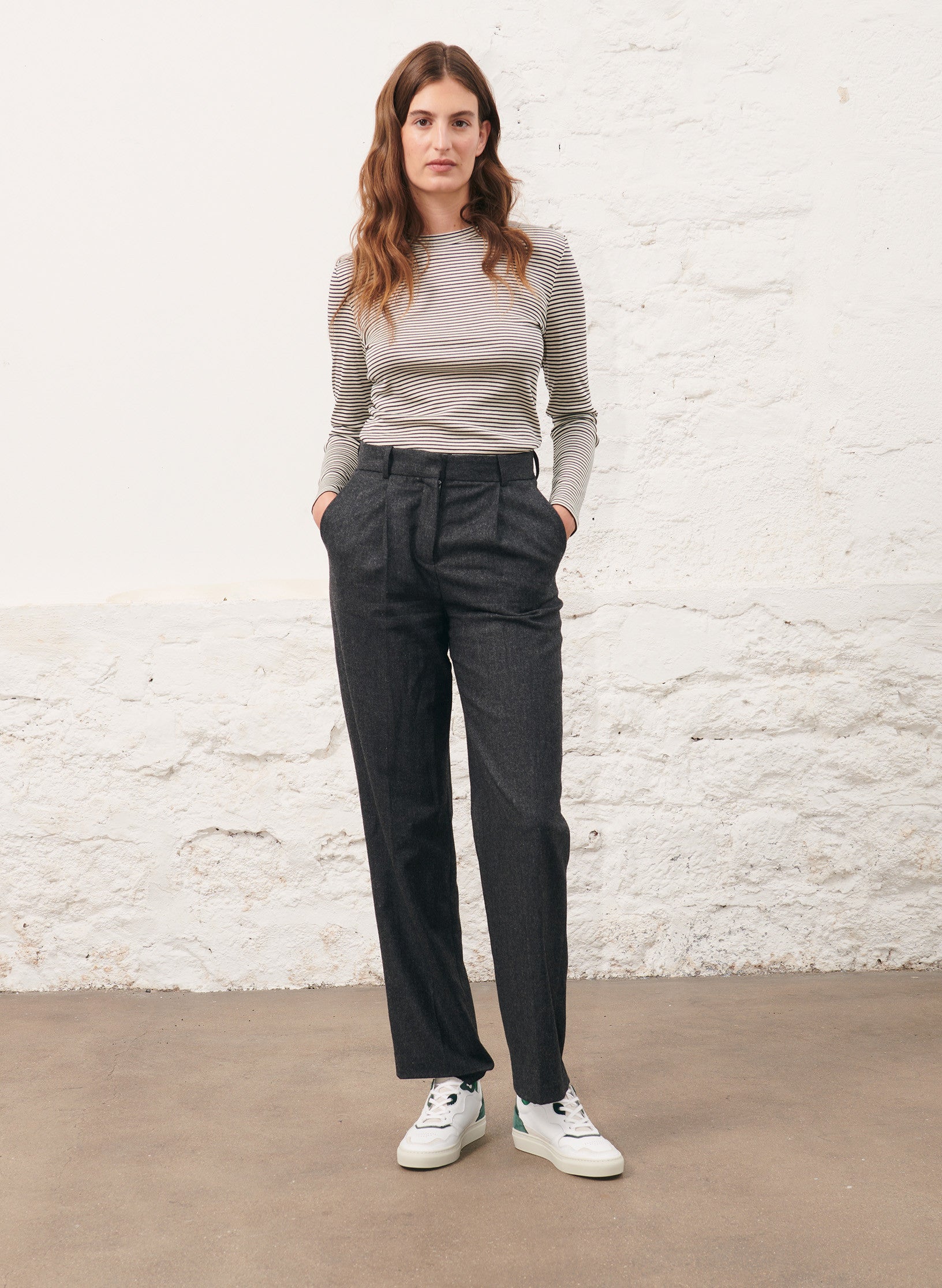 sneaker verte femme co creation maison standards piola