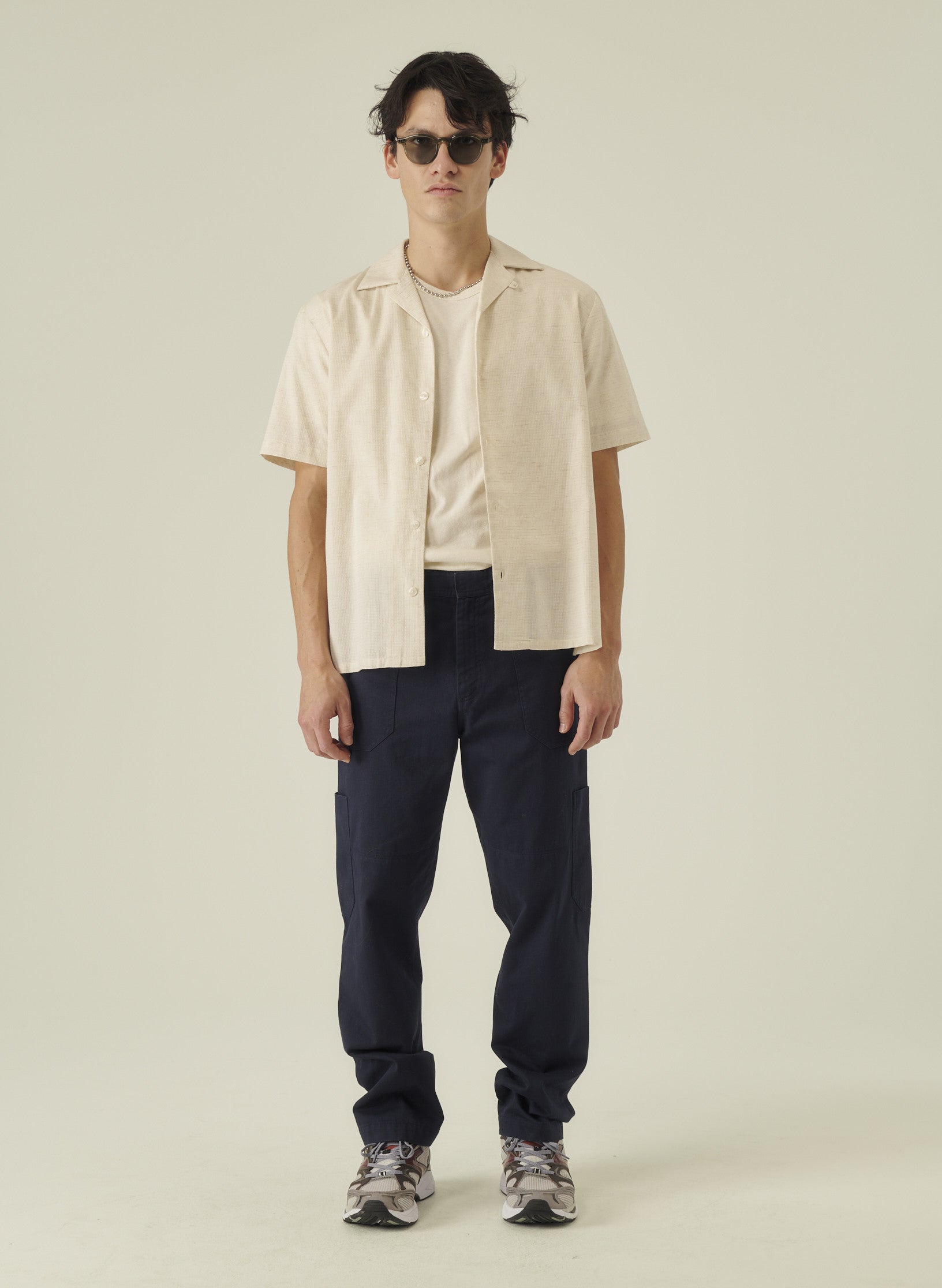 tee shirt lin ecru homme