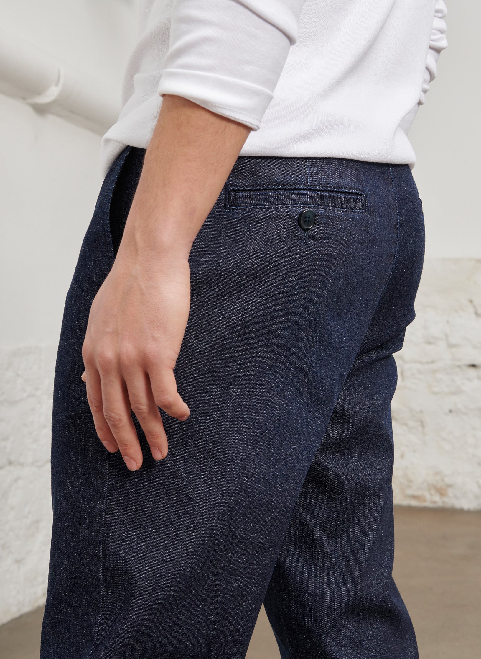 chino denim elasthanne brut homme