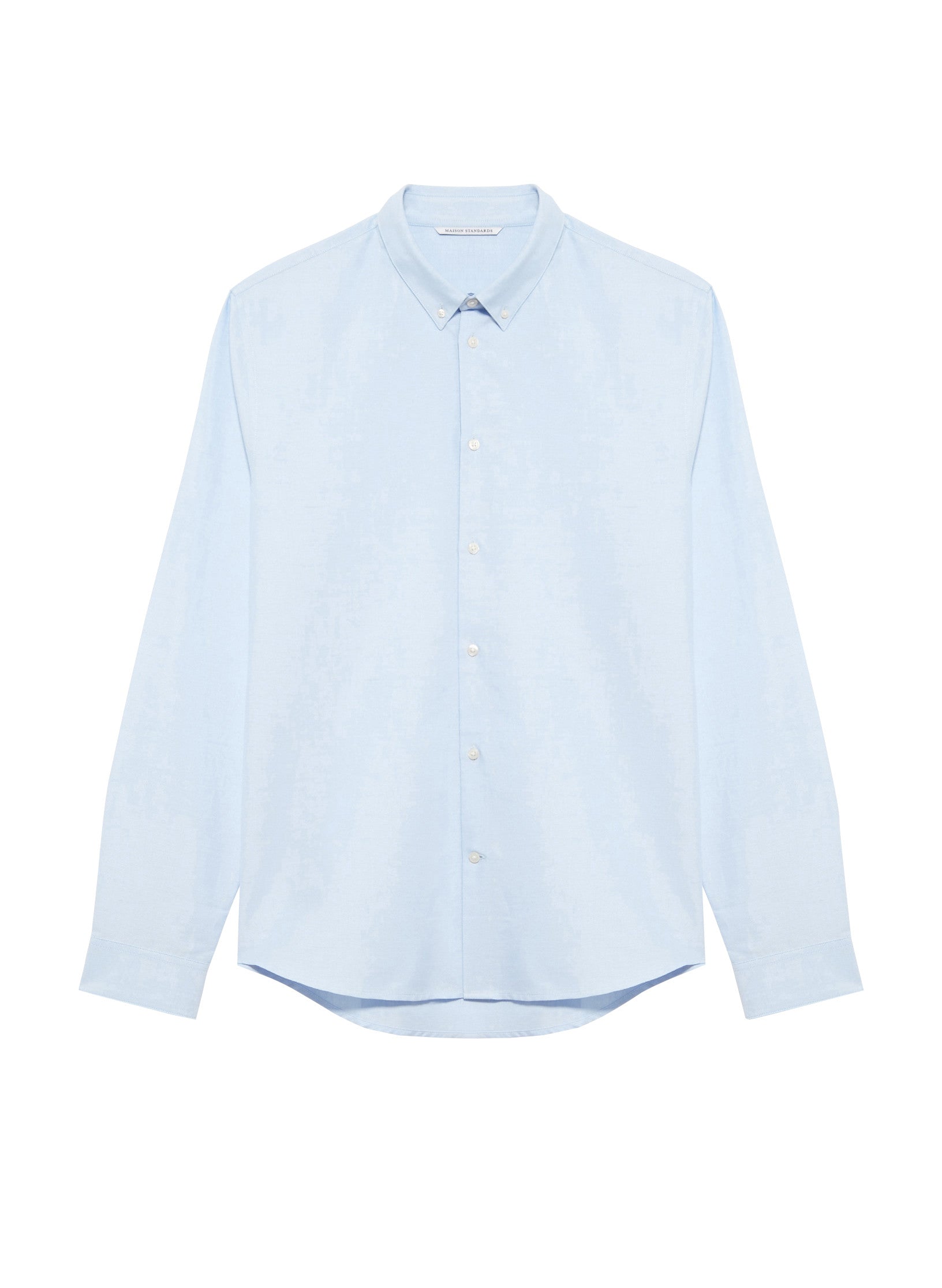 chemise oxford ajustee bleu homme