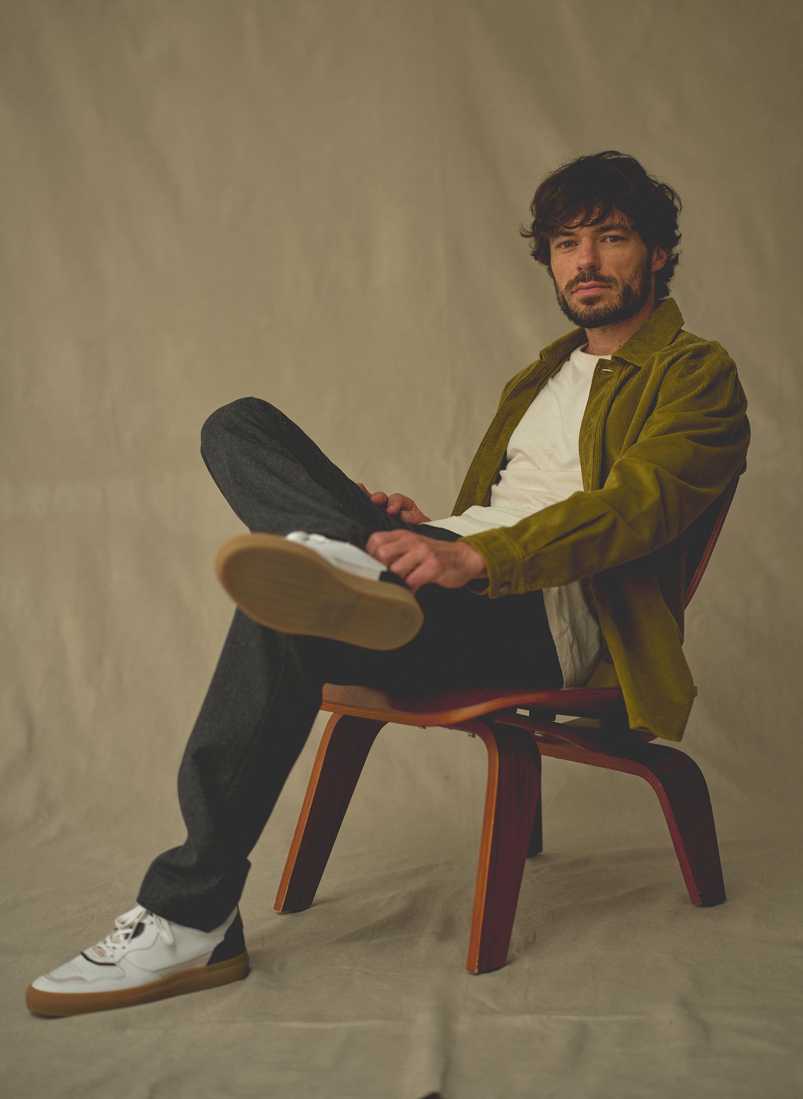 surchemise velours vert homme