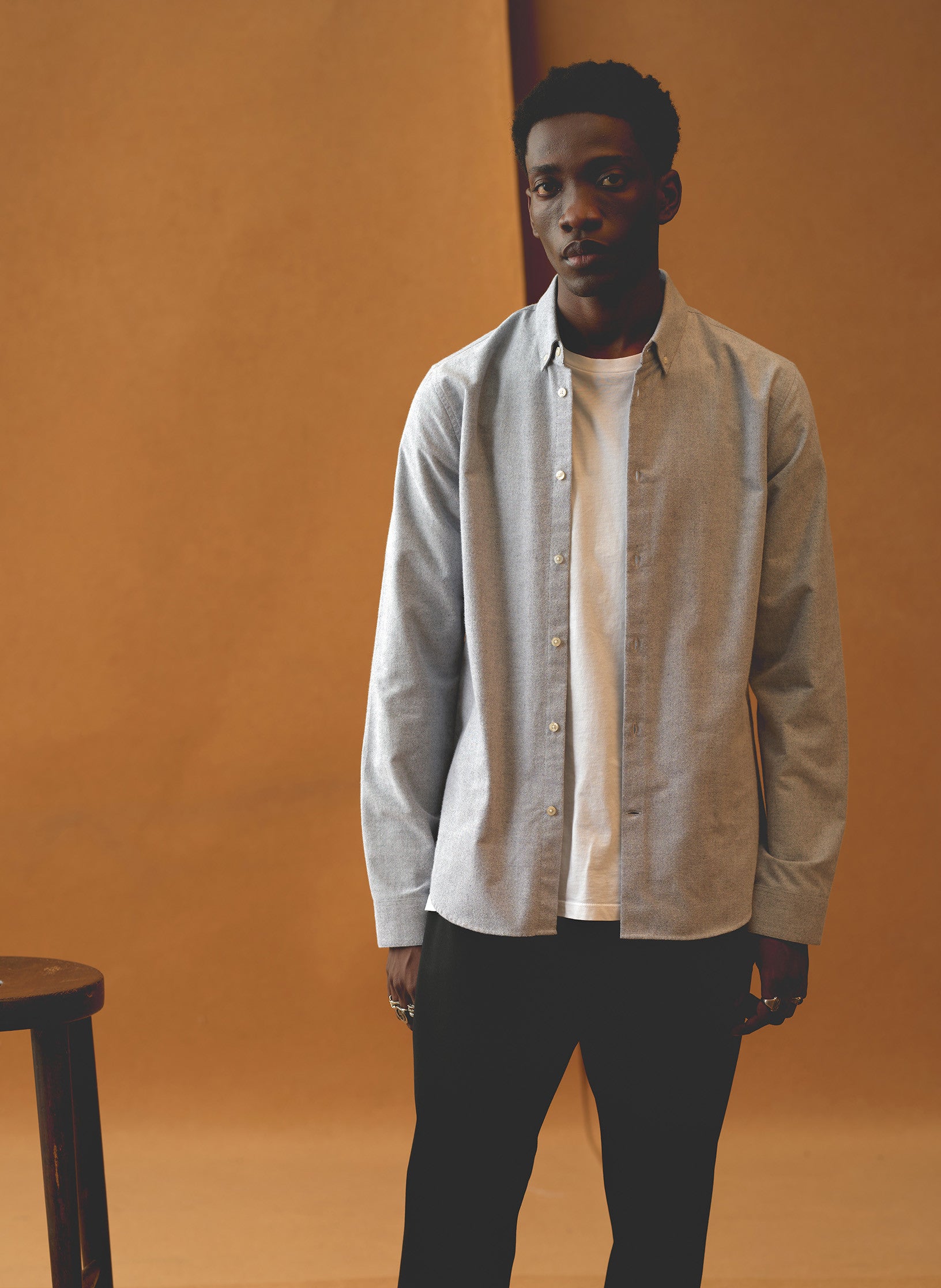 Chemise Flanelle Col Boutonne