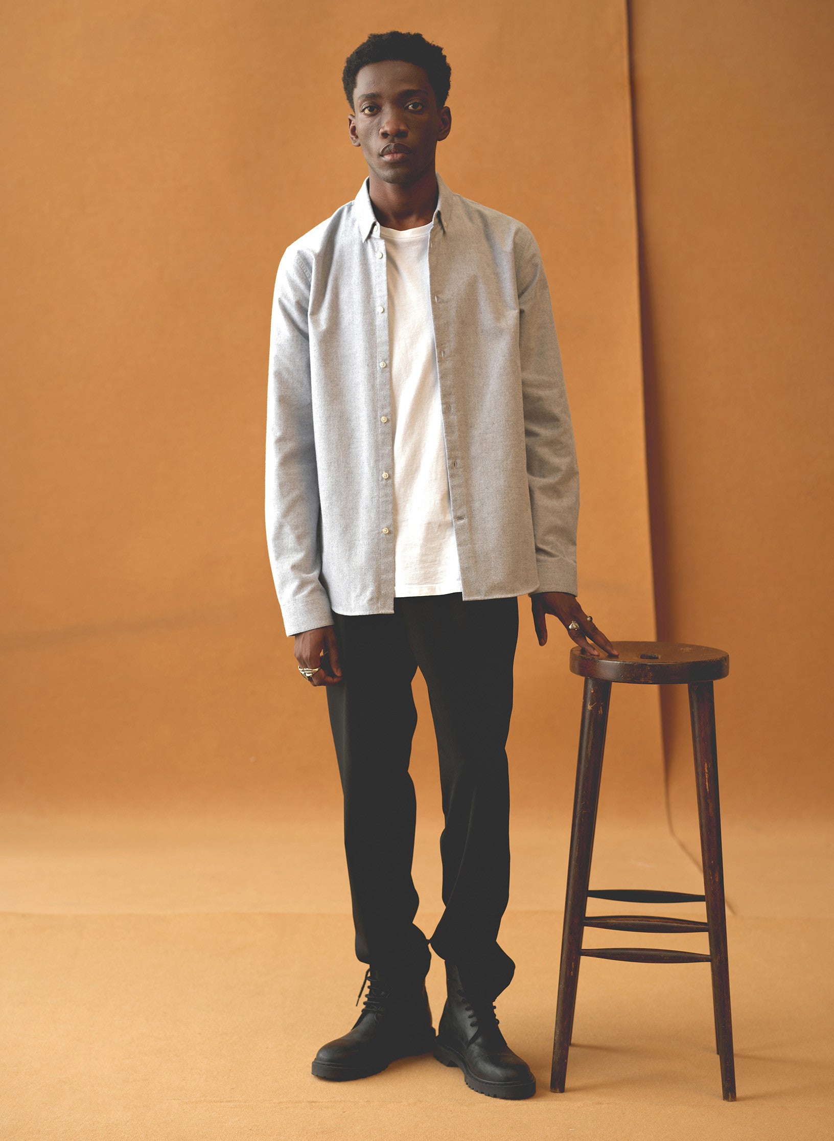 Chemise Flanelle Col Boutonne