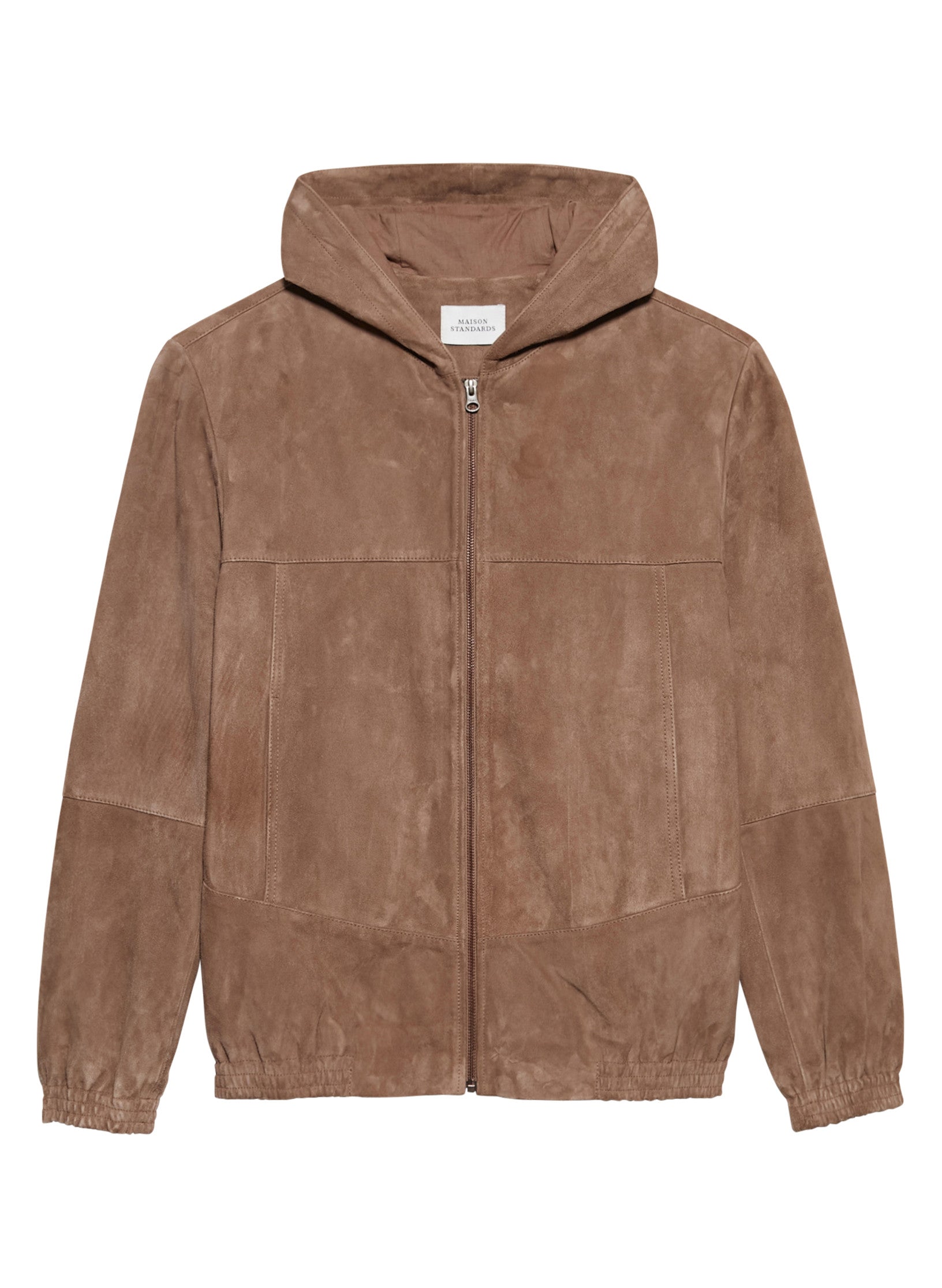 blouson capuche en daim