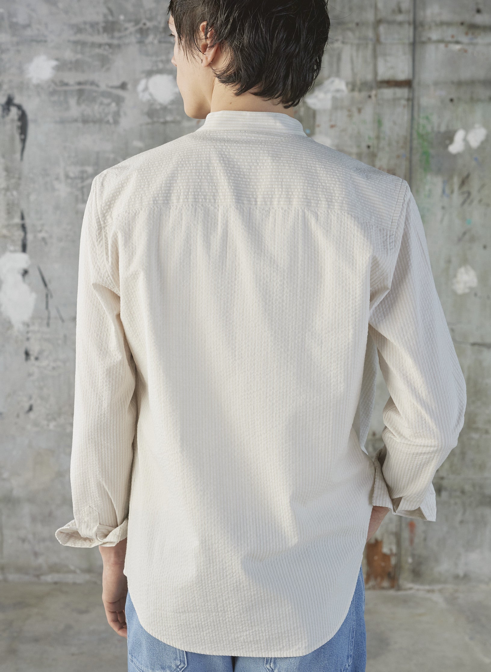 chemise col mao seersucker 3