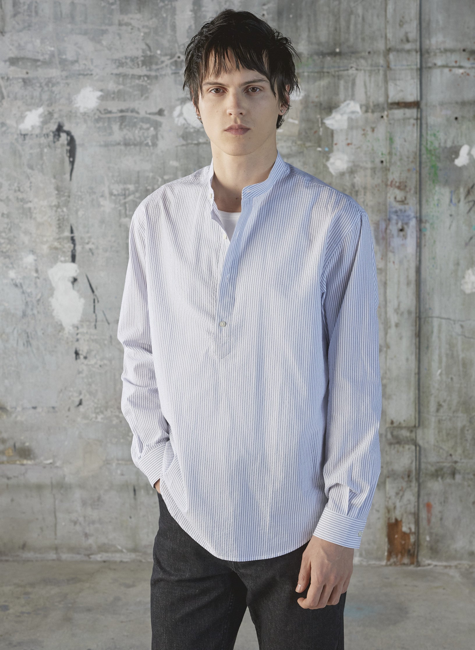 chemise peintre rayee