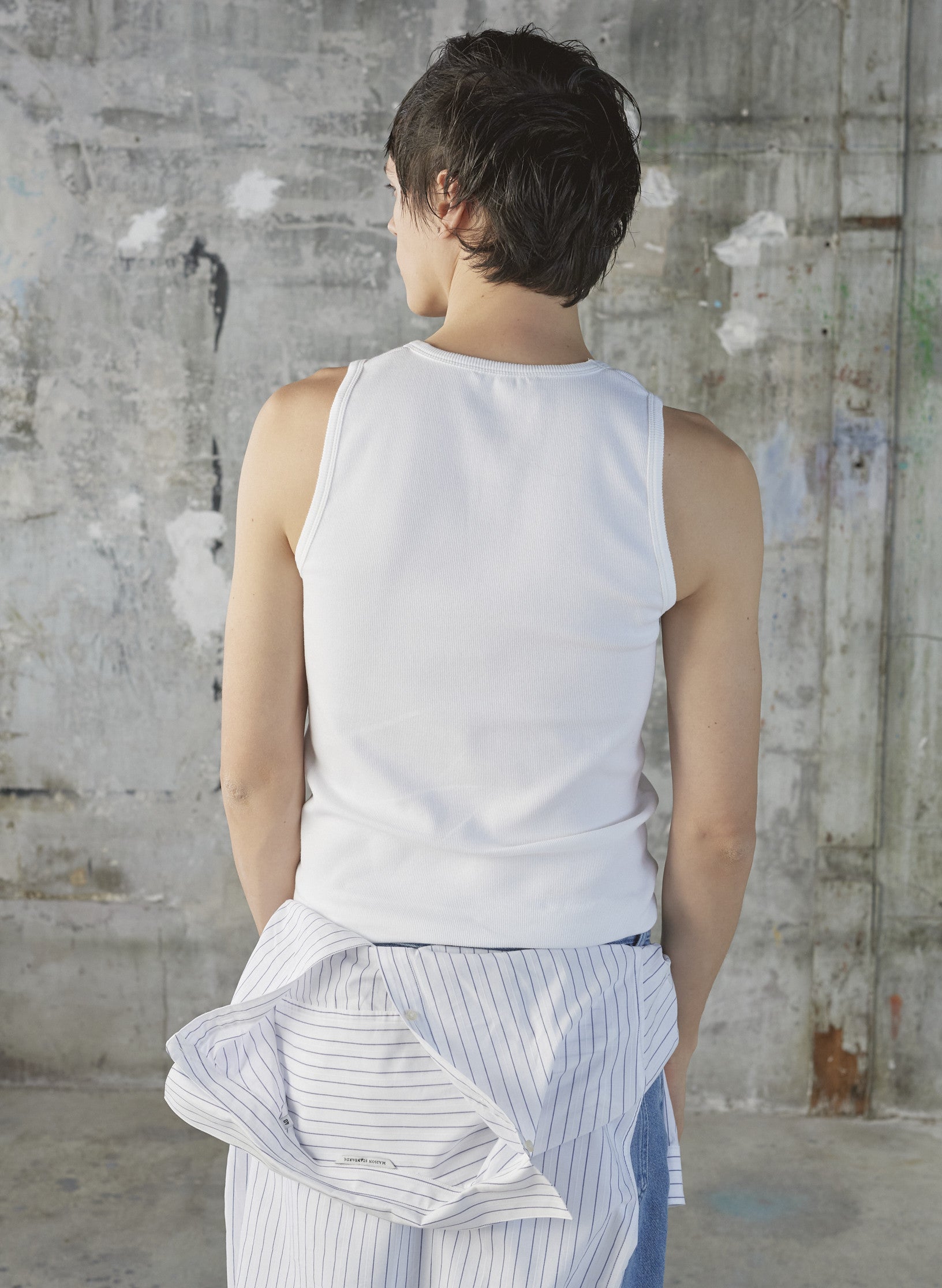 debardeur cote blanc coton organique portugal homme