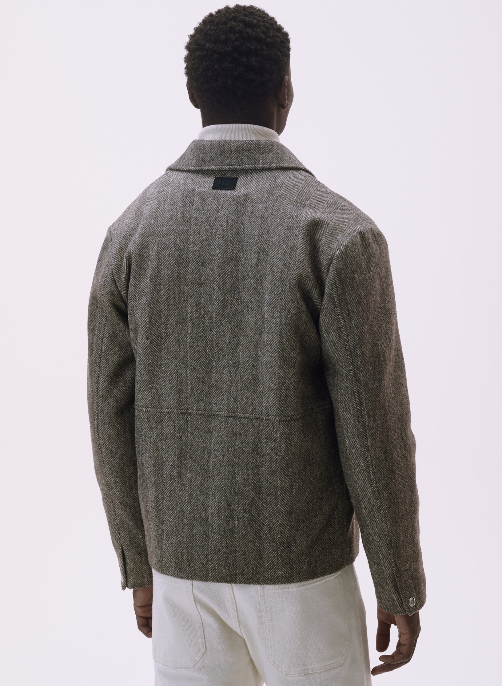 blouson chevron marron homme femme unisexe