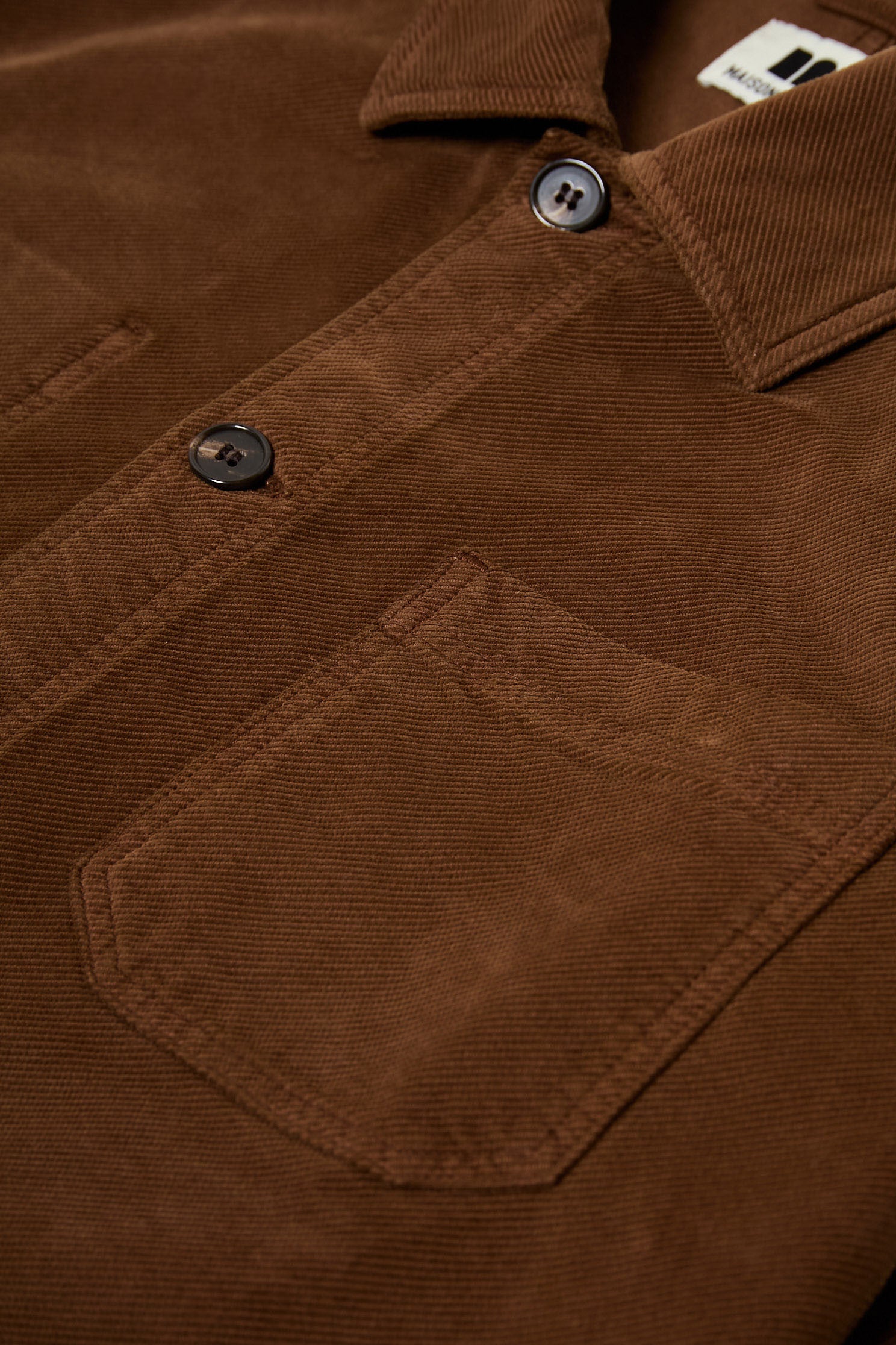 veste peintre velours marron homme femme oekotex