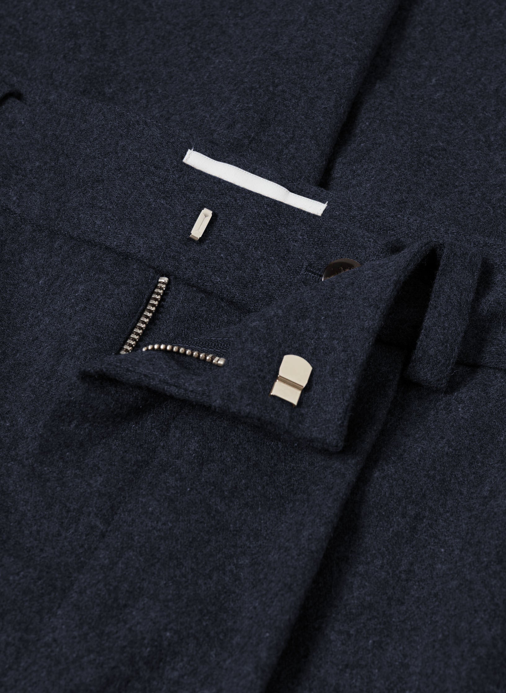 pantalon pince loose flanelle bleu homme femme unisexe