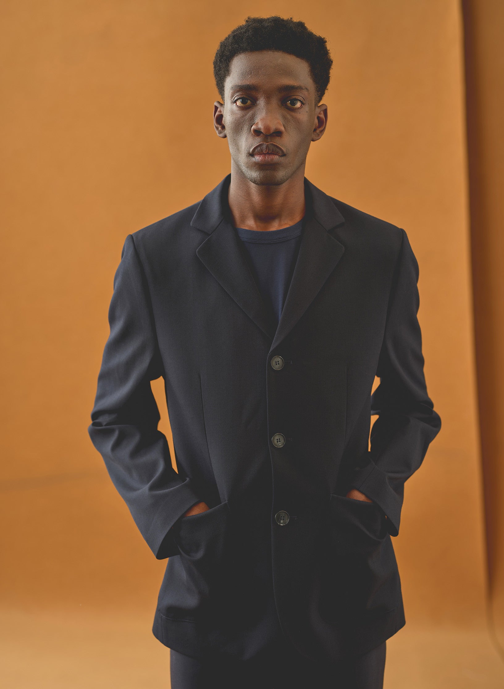 veste costume infroissable bleu homme