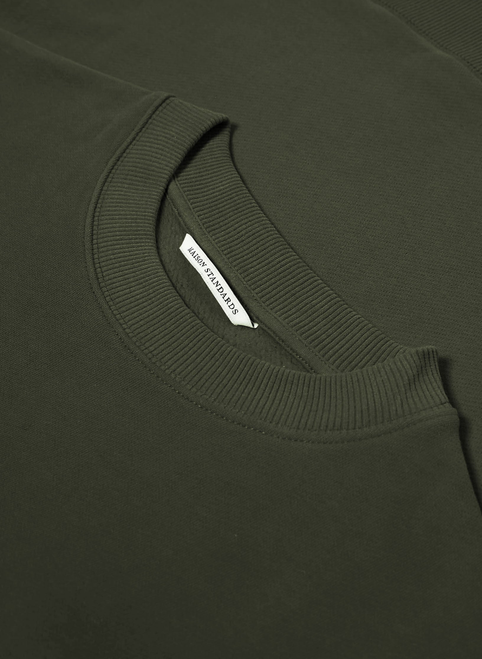 sweat loose unisexe homme femme kaki molleton