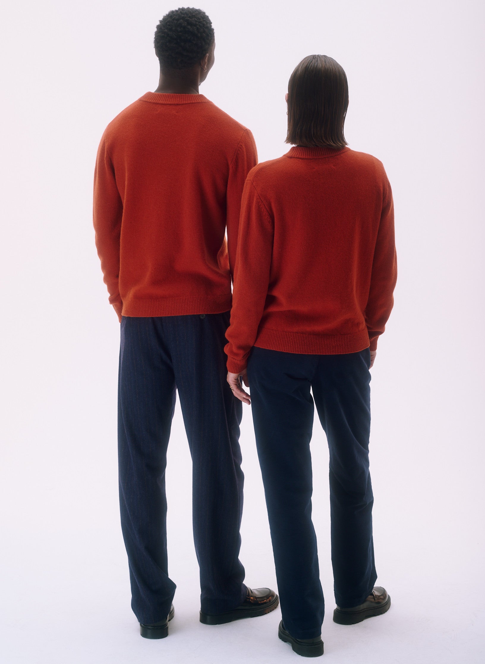 pull rdc laine orange homme femme unisexe