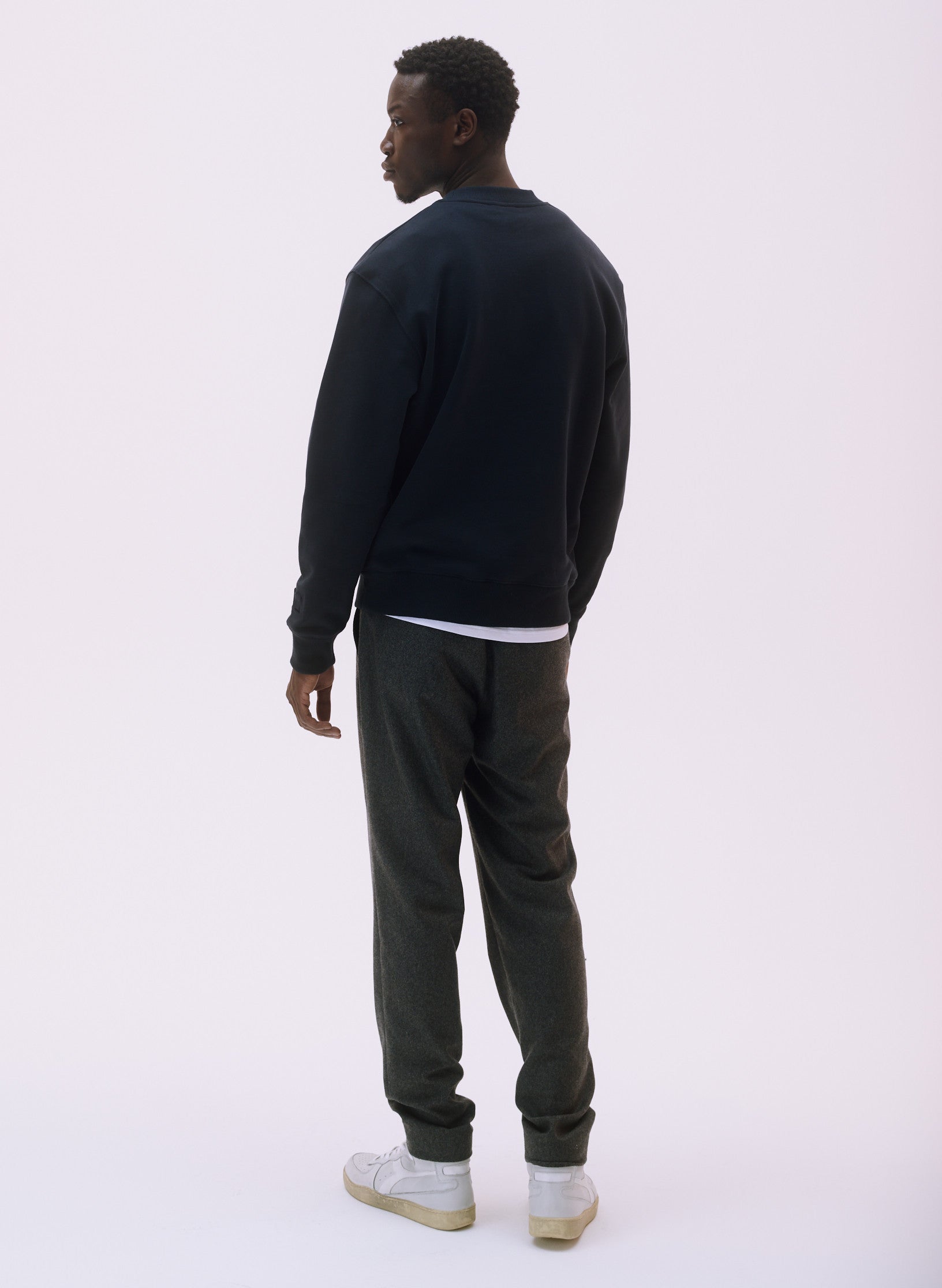 sweat loose unisexe homme femme bleu molleton