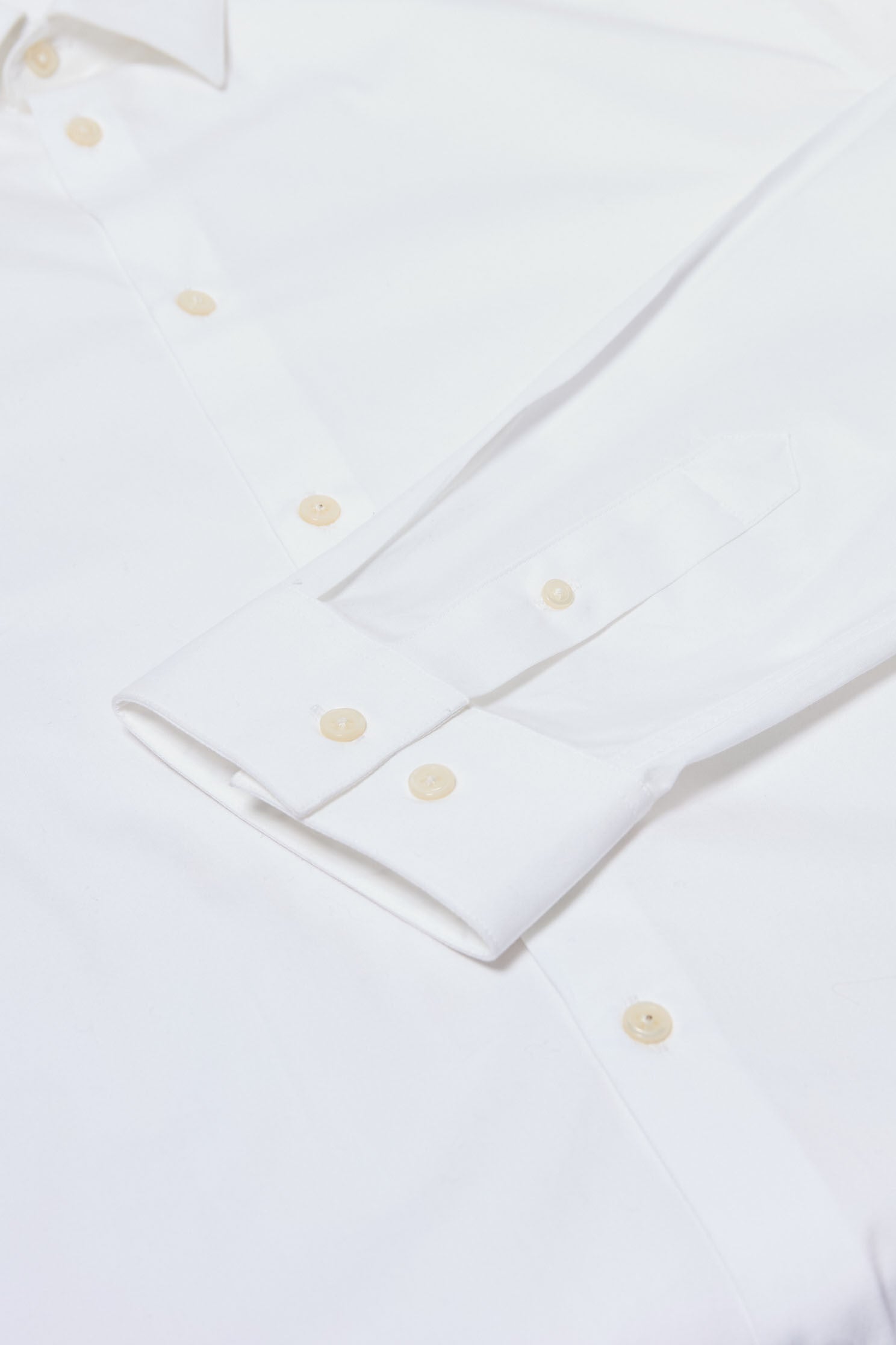 chemise semi ajustee popeline blanc homme