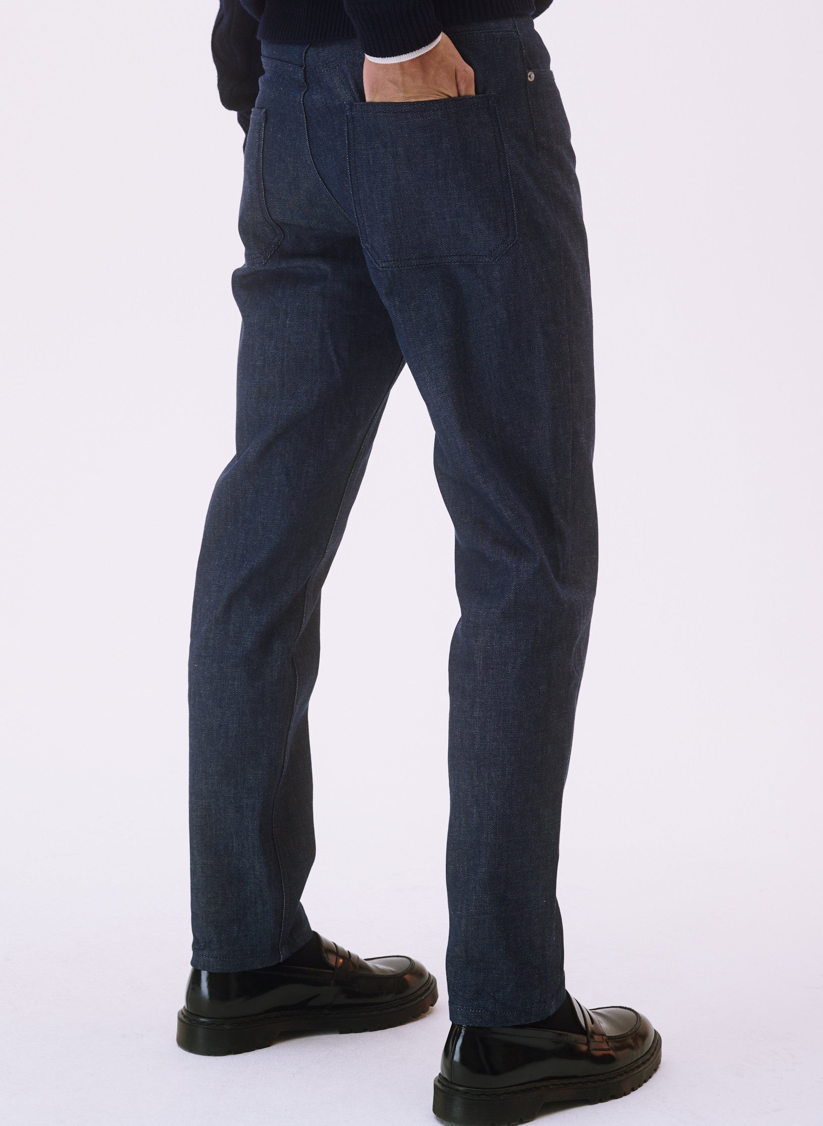 jean elio loose droit brut homme femme unisexe