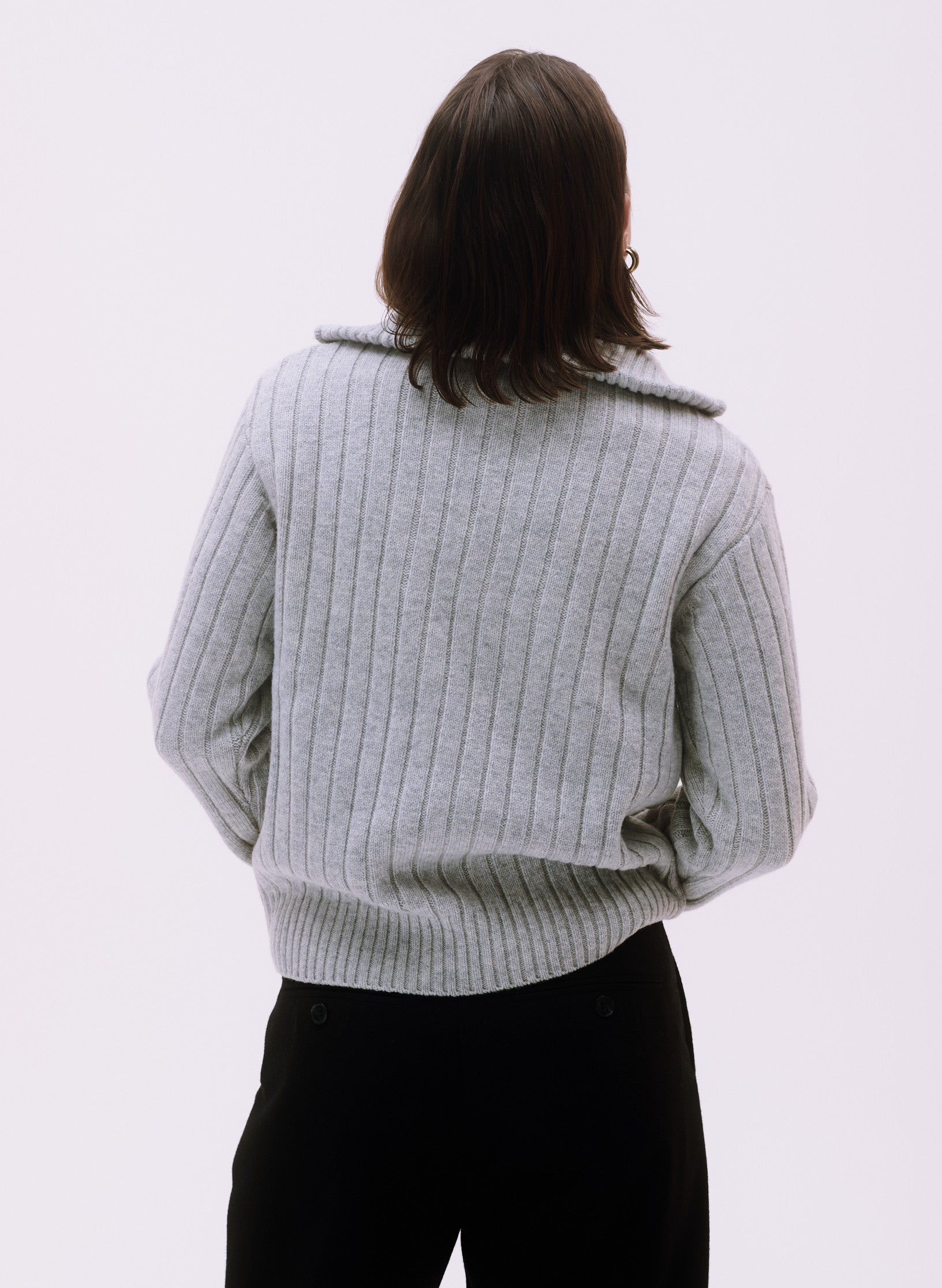 pull camionneur 100 laine homme femme unisexe gris ecru