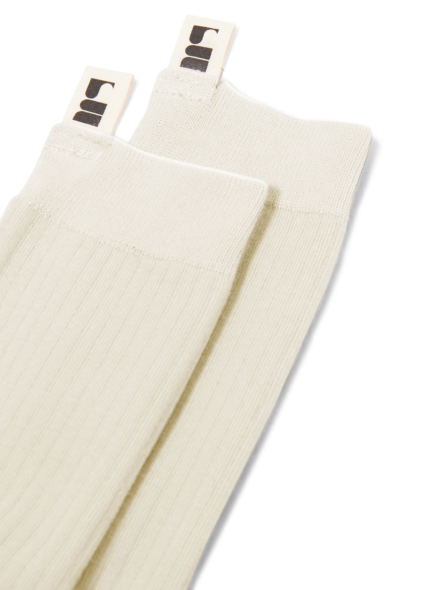 chaussette unie ecrue unisexe homme femme coton