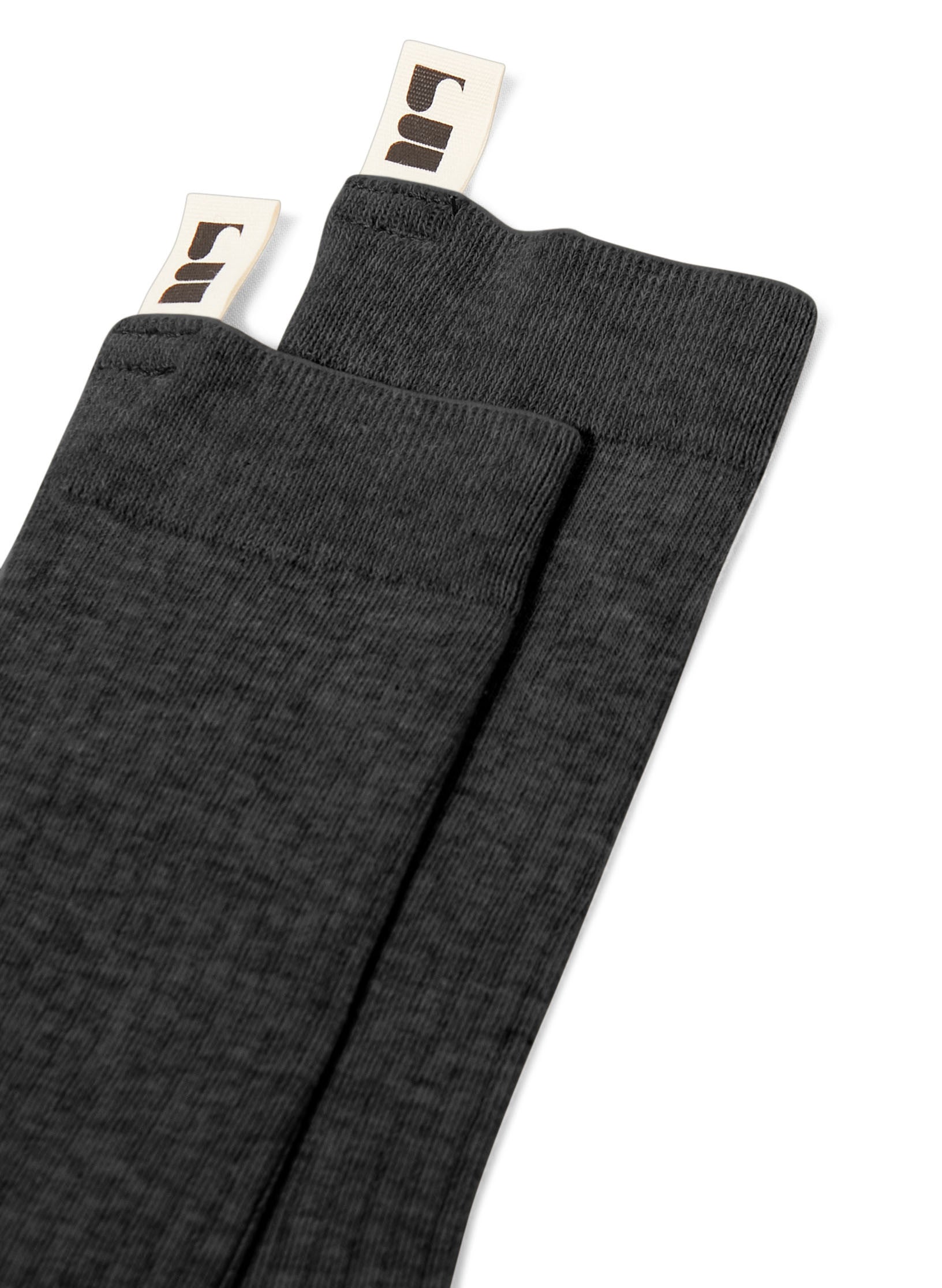 chaussette unie gris unisexe homme femme coton