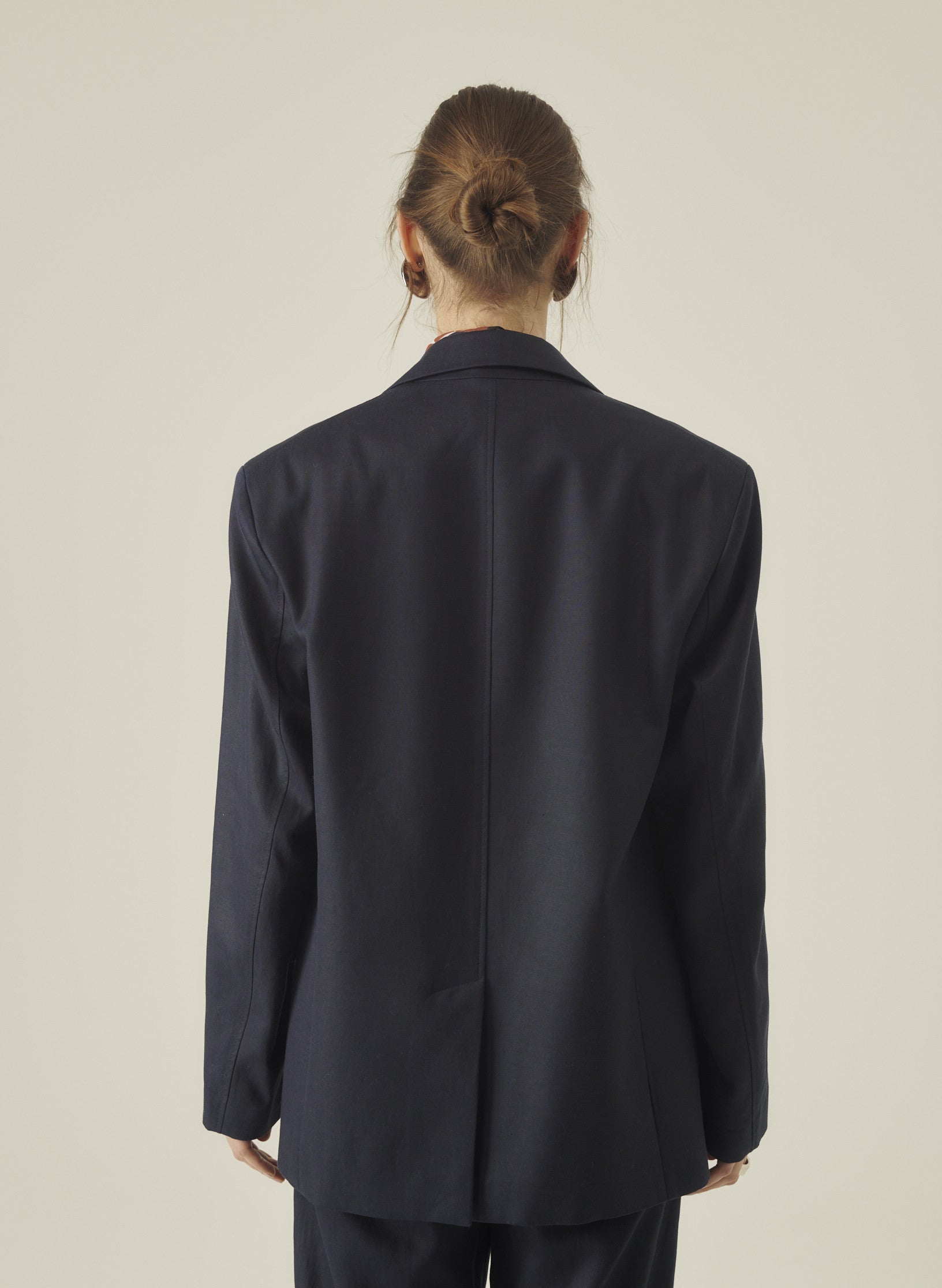 veste croisee lin lyocell bleu homme femme ukraine