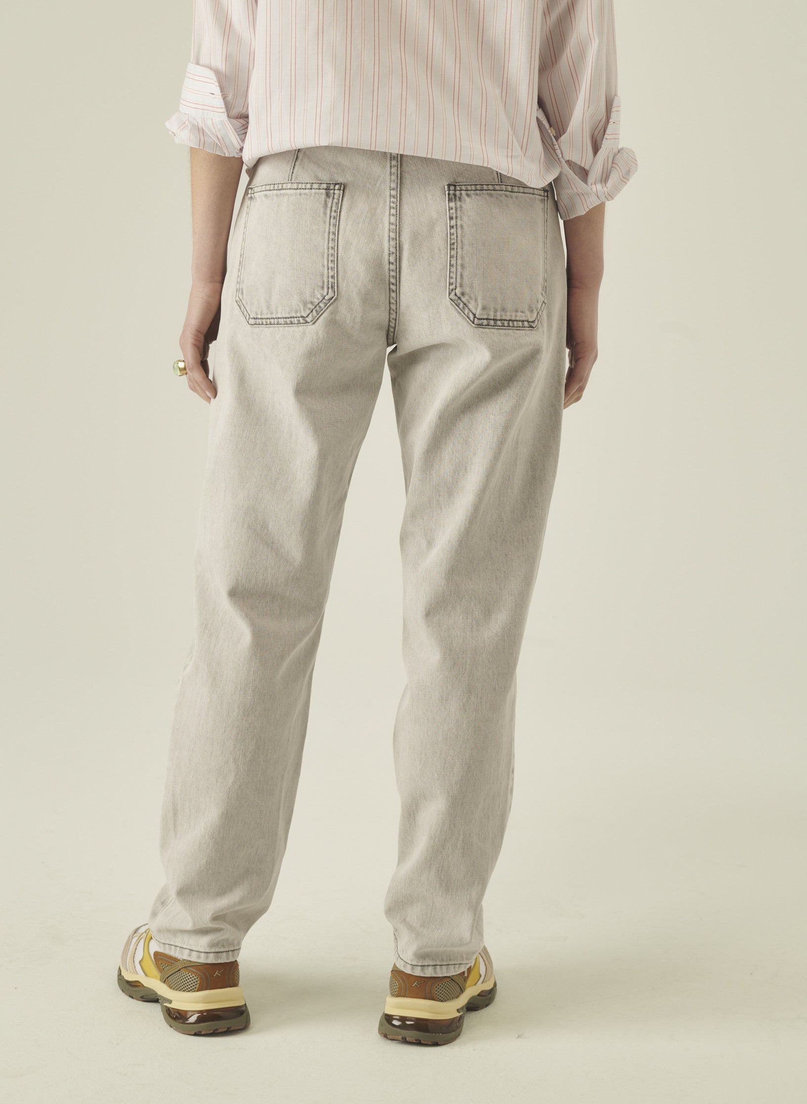 jean cadix relaxed denim gris homme femme unisexe