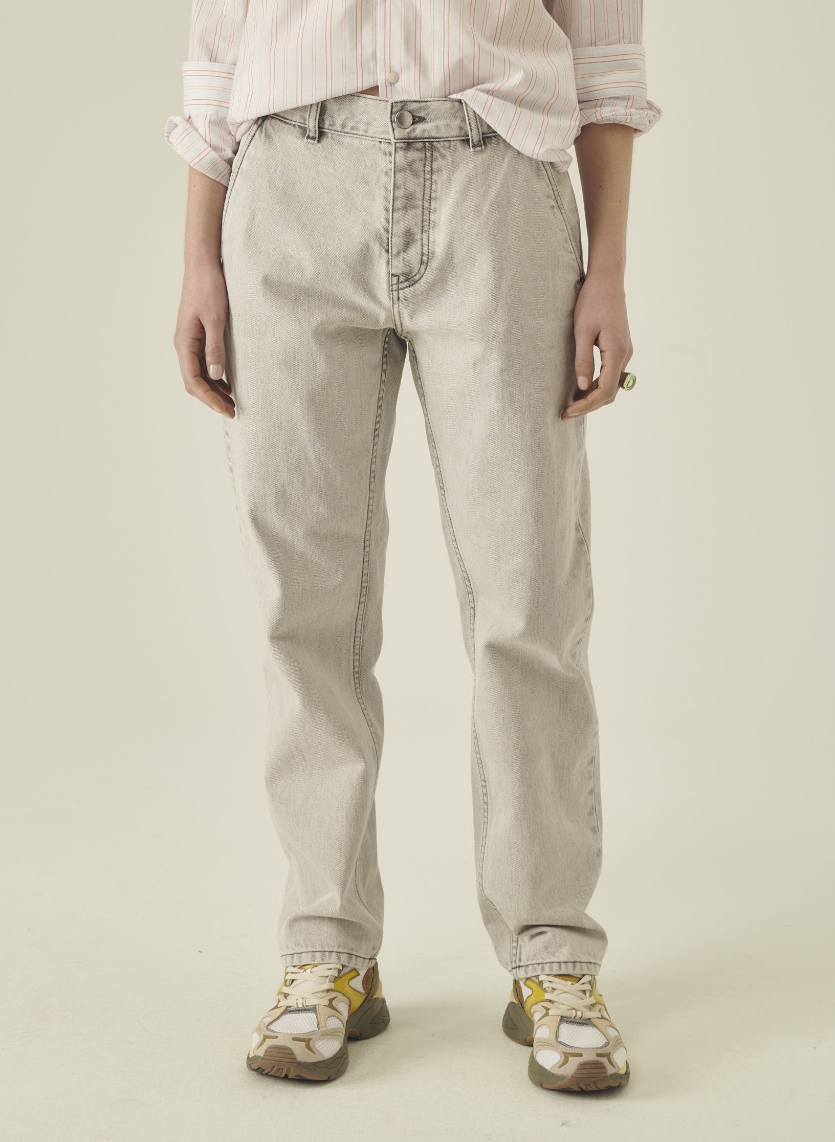 jean cadix relaxed denim gris homme femme unisexe