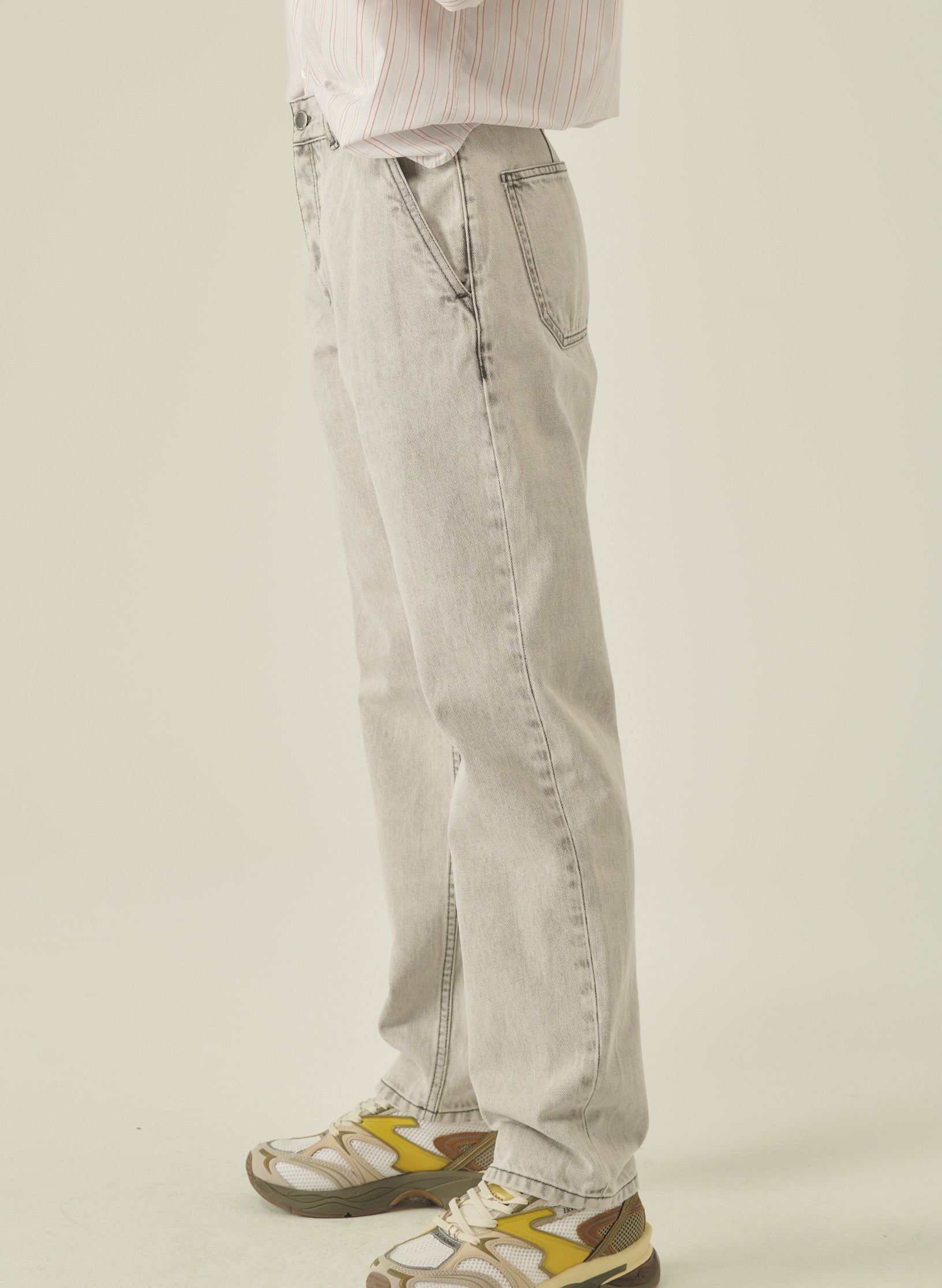 jean cadix relaxed denim gris homme femme unisexe