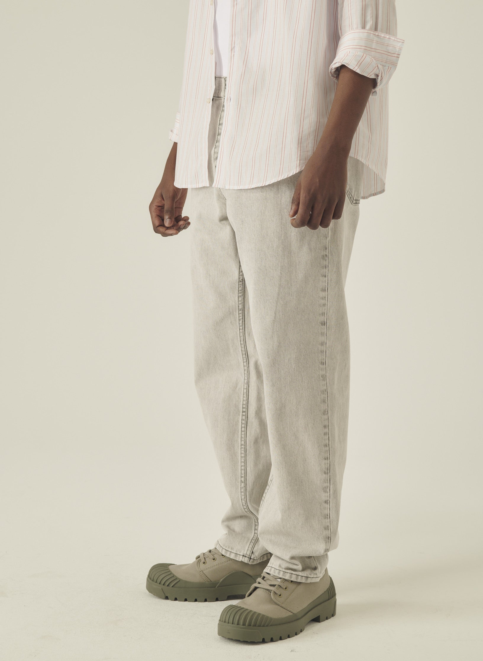 jean cadix relaxed denim gris homme femme unisexe