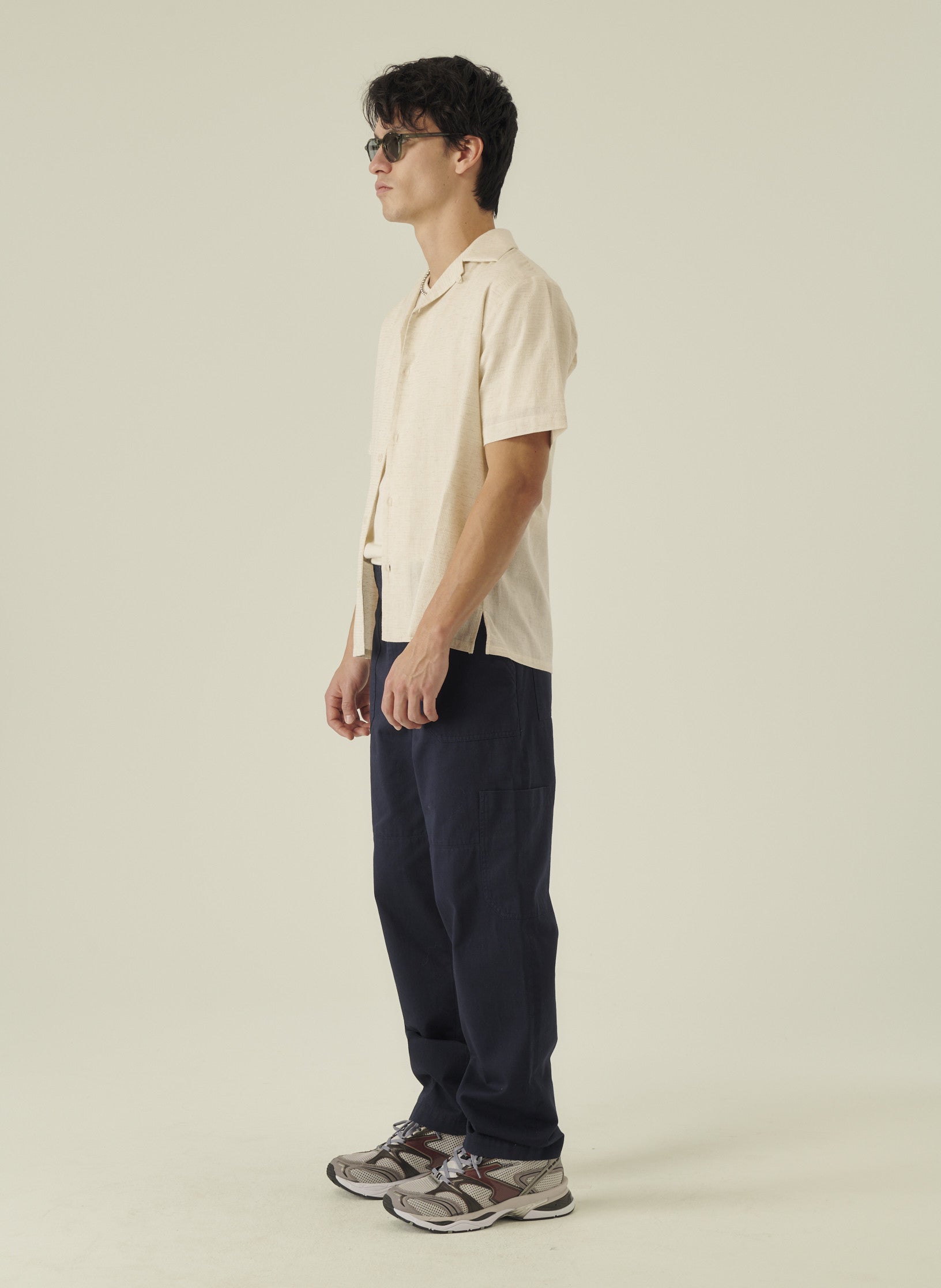 cargo pantalon loose bleu homme femme unisexe