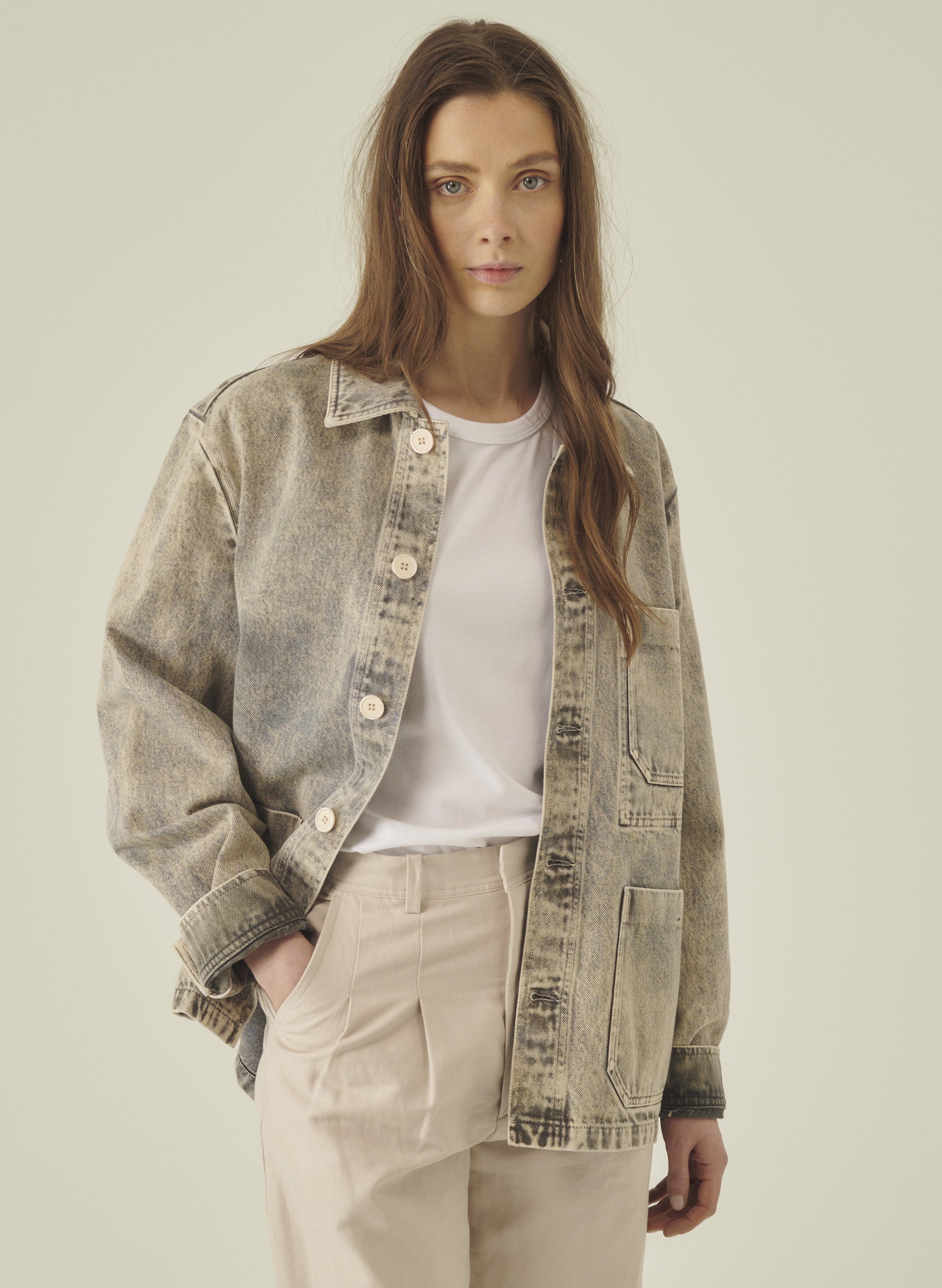 veste peintre denim belave homme femme unisexe