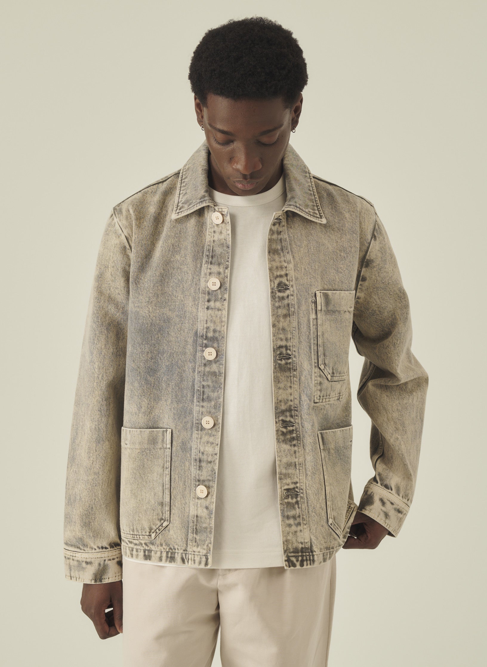 veste peintre denim belave homme femme unisexe