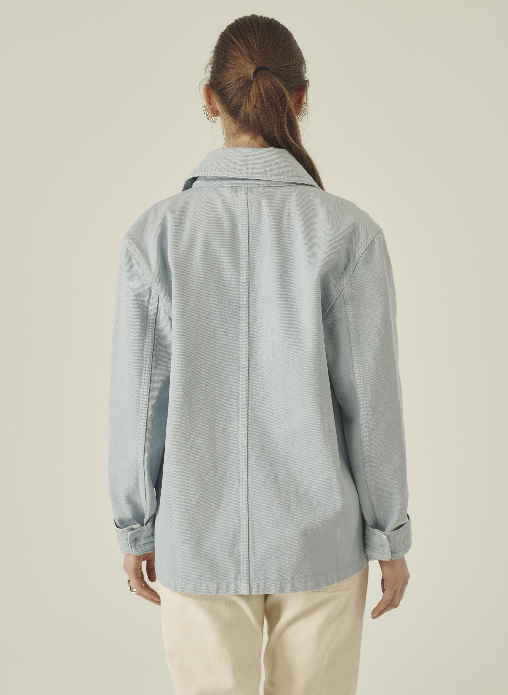 veste peintre bleu homme femme unisexe