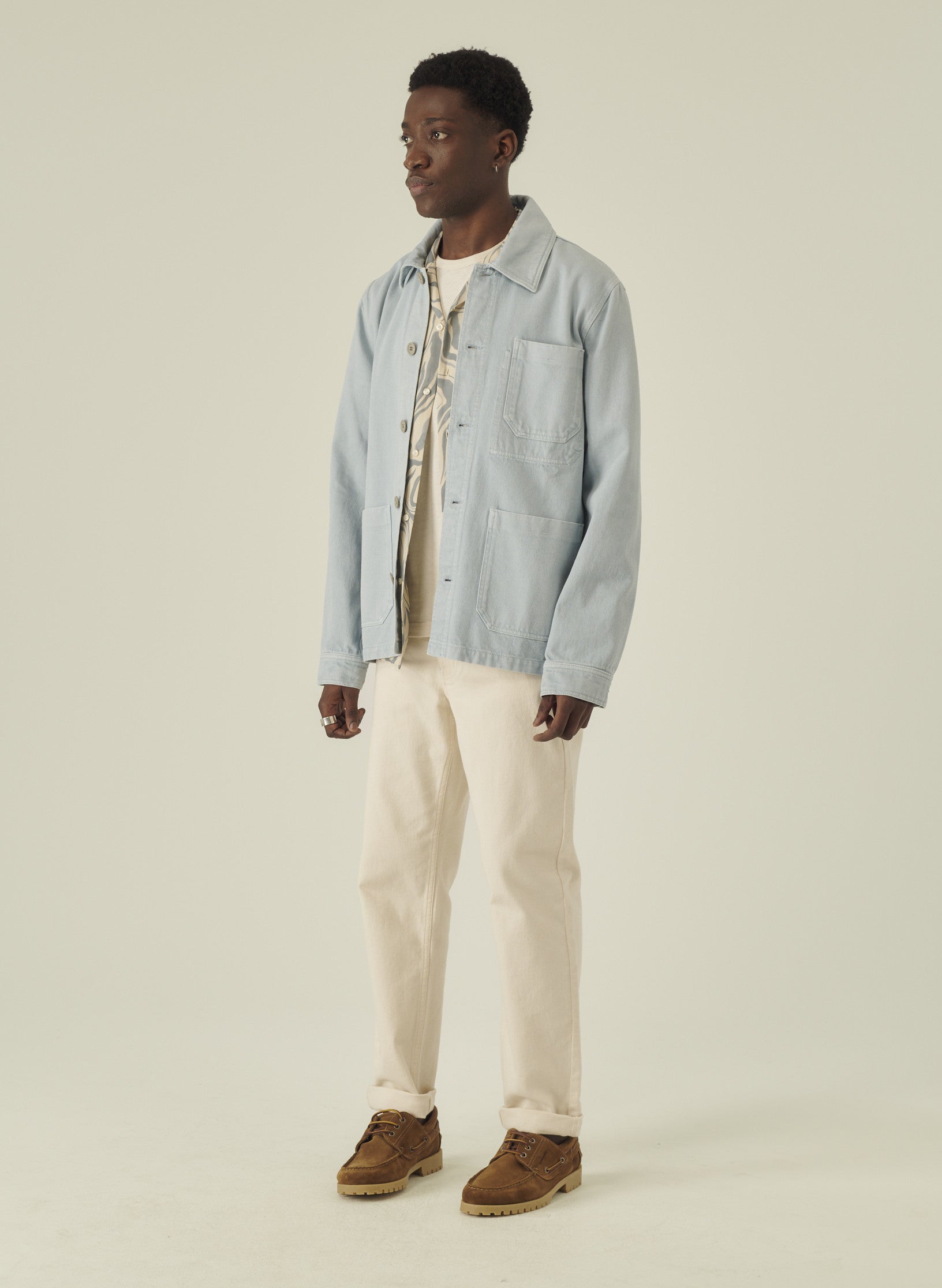 veste peintre bleu homme femme unisexe