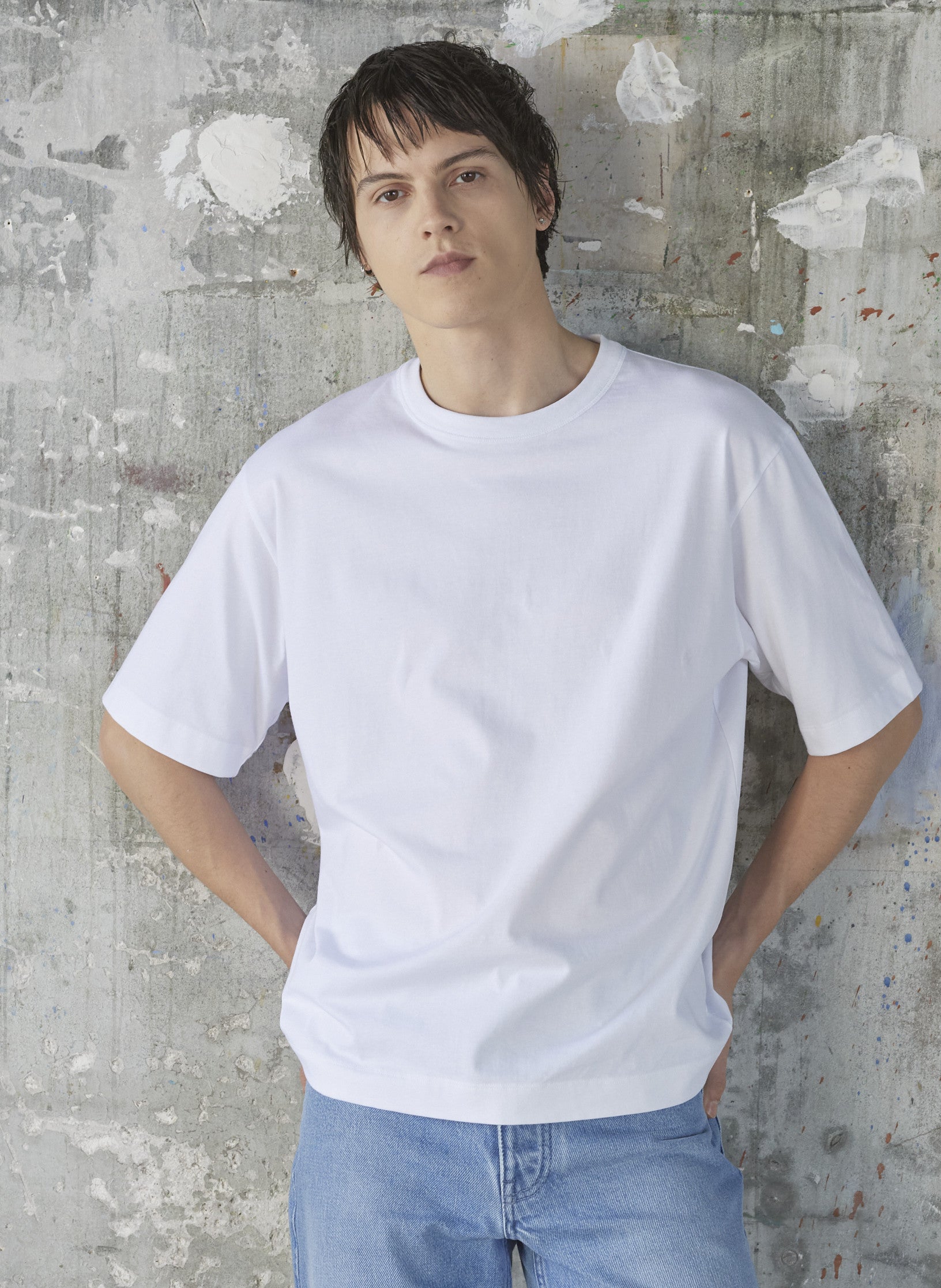 t shirt mc oversized coton blanc homme femme