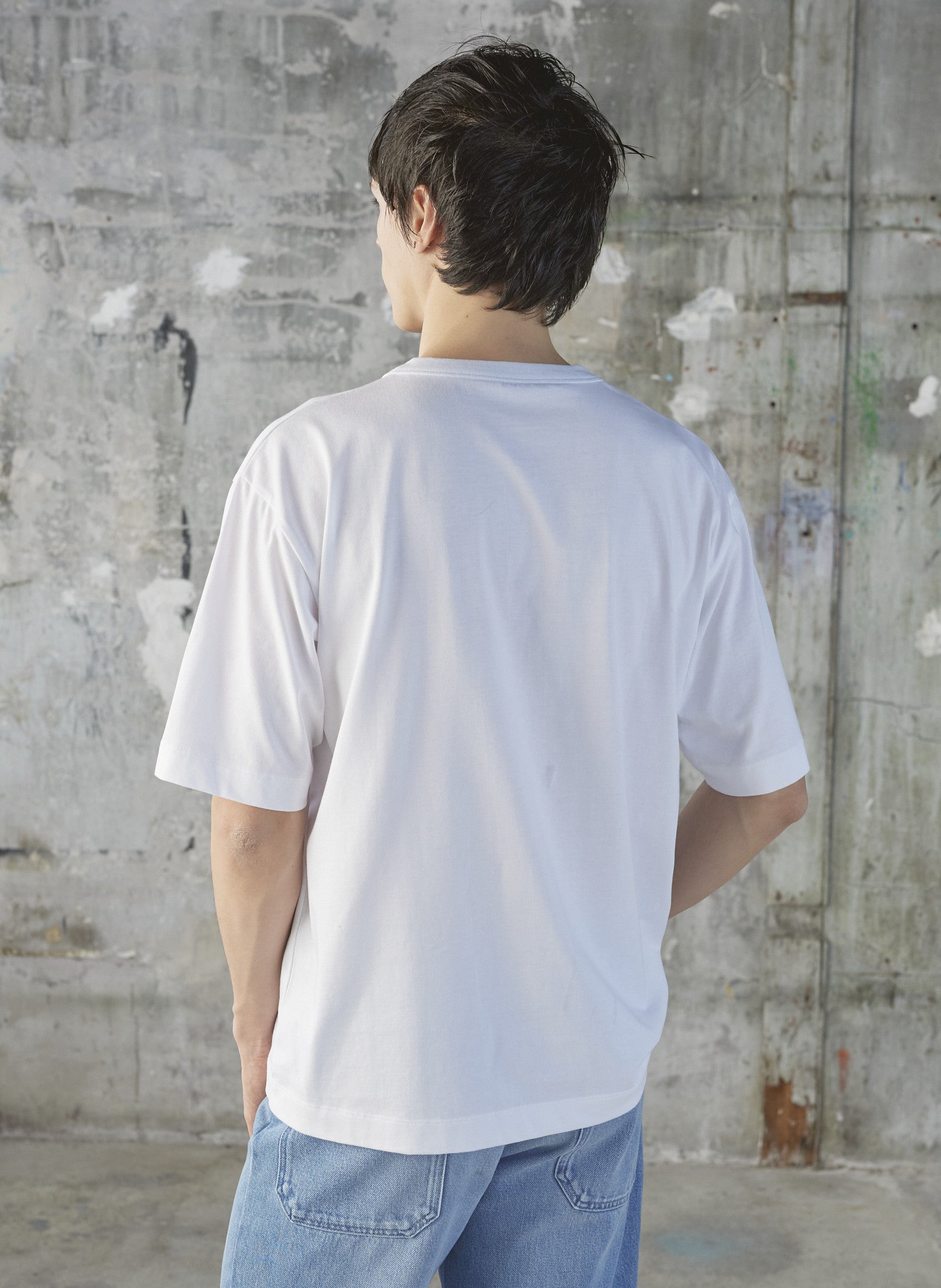 t shirt mc oversized coton blanc homme femme