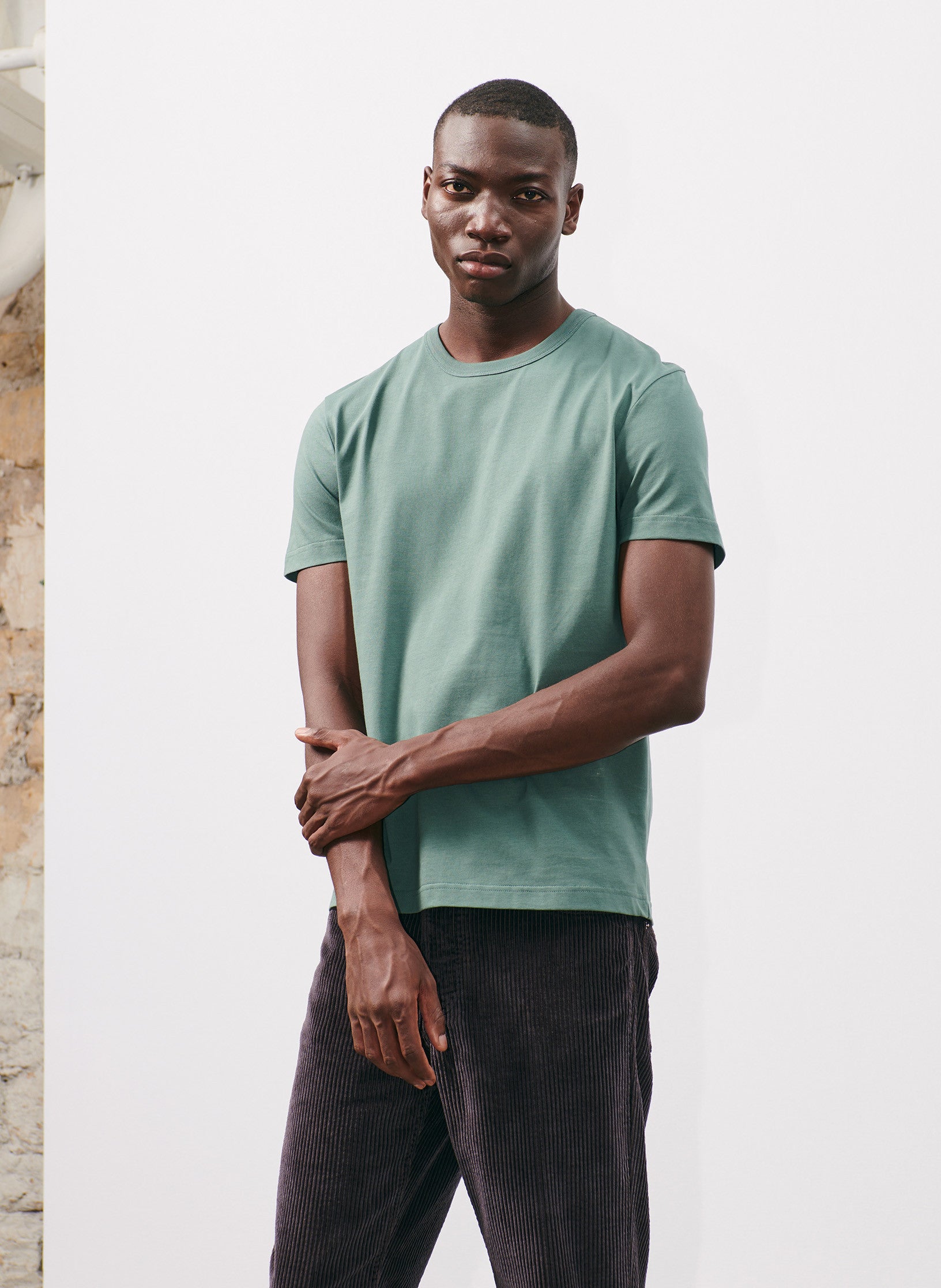 tee shirt coton organique mc vert homme femme unisexe