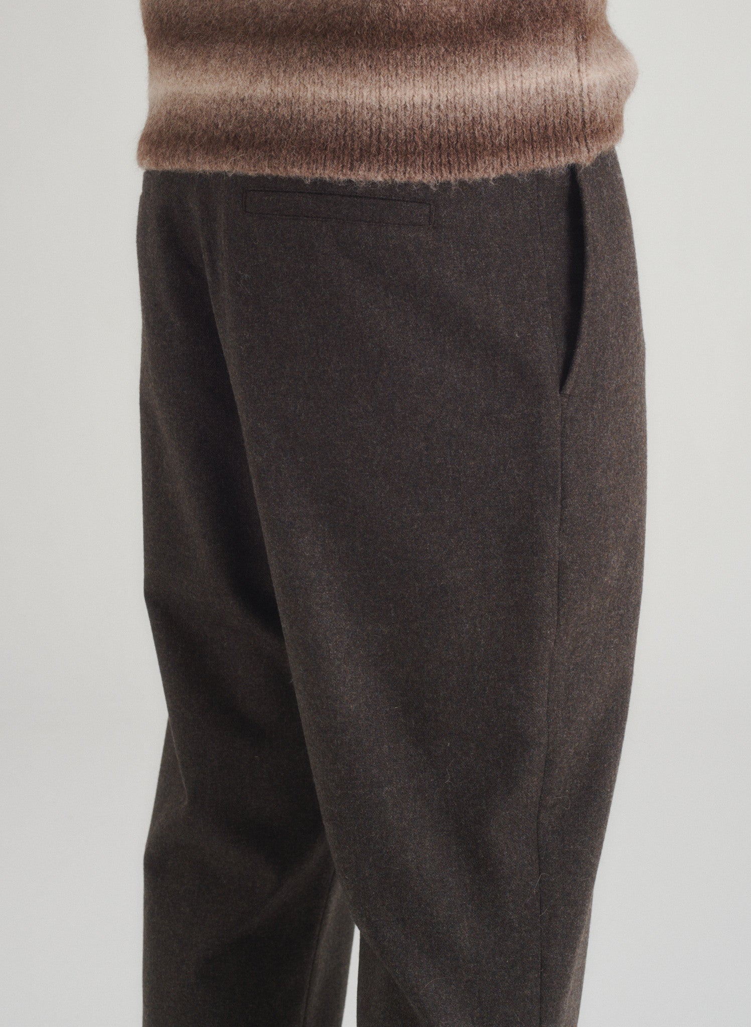 pantalon pince flanelle